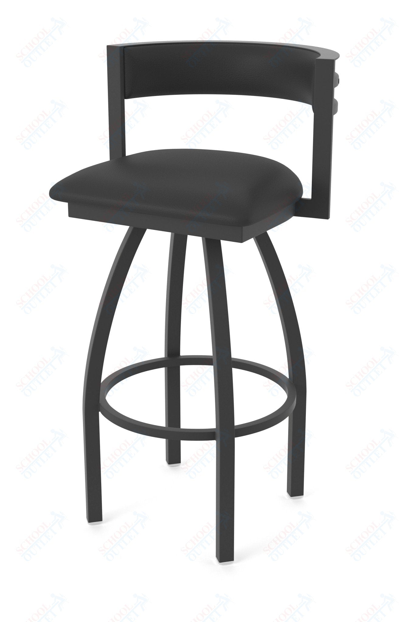 Holland Bar Stool 861 Artemis Swivel Bar Stool Upholstered Seat 30"H (HBS - 861 - BS - UP - 30H) - SchoolOutlet