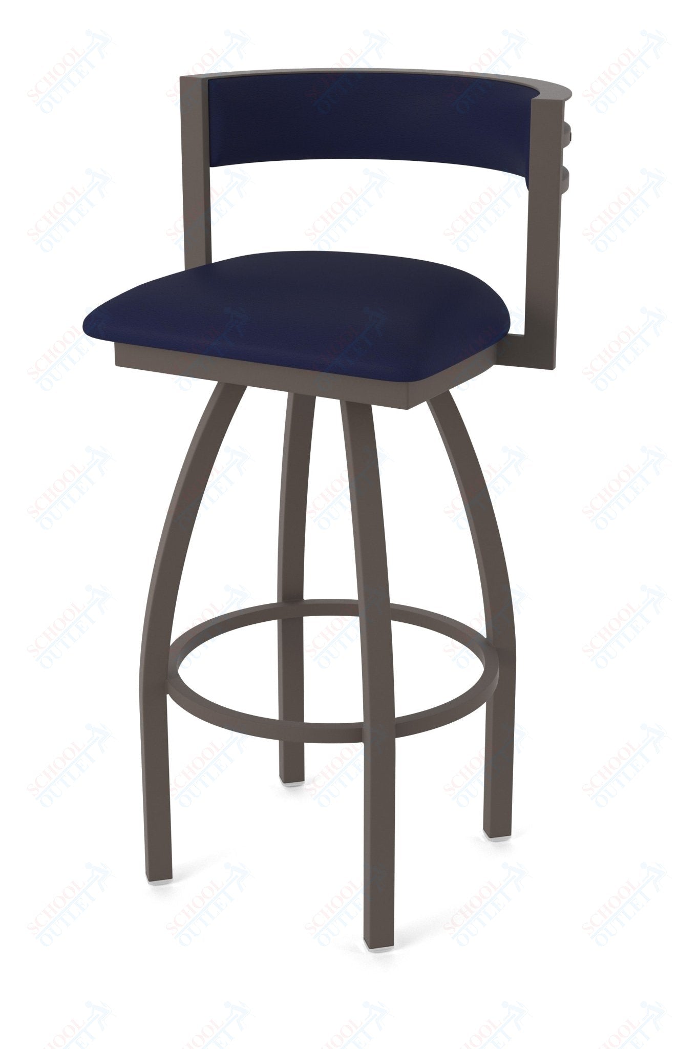 Holland Bar Stool 861 Artemis Swivel Bar Stool Upholstered Seat 30"H (HBS - 861 - BS - UP - 30H) - SchoolOutlet