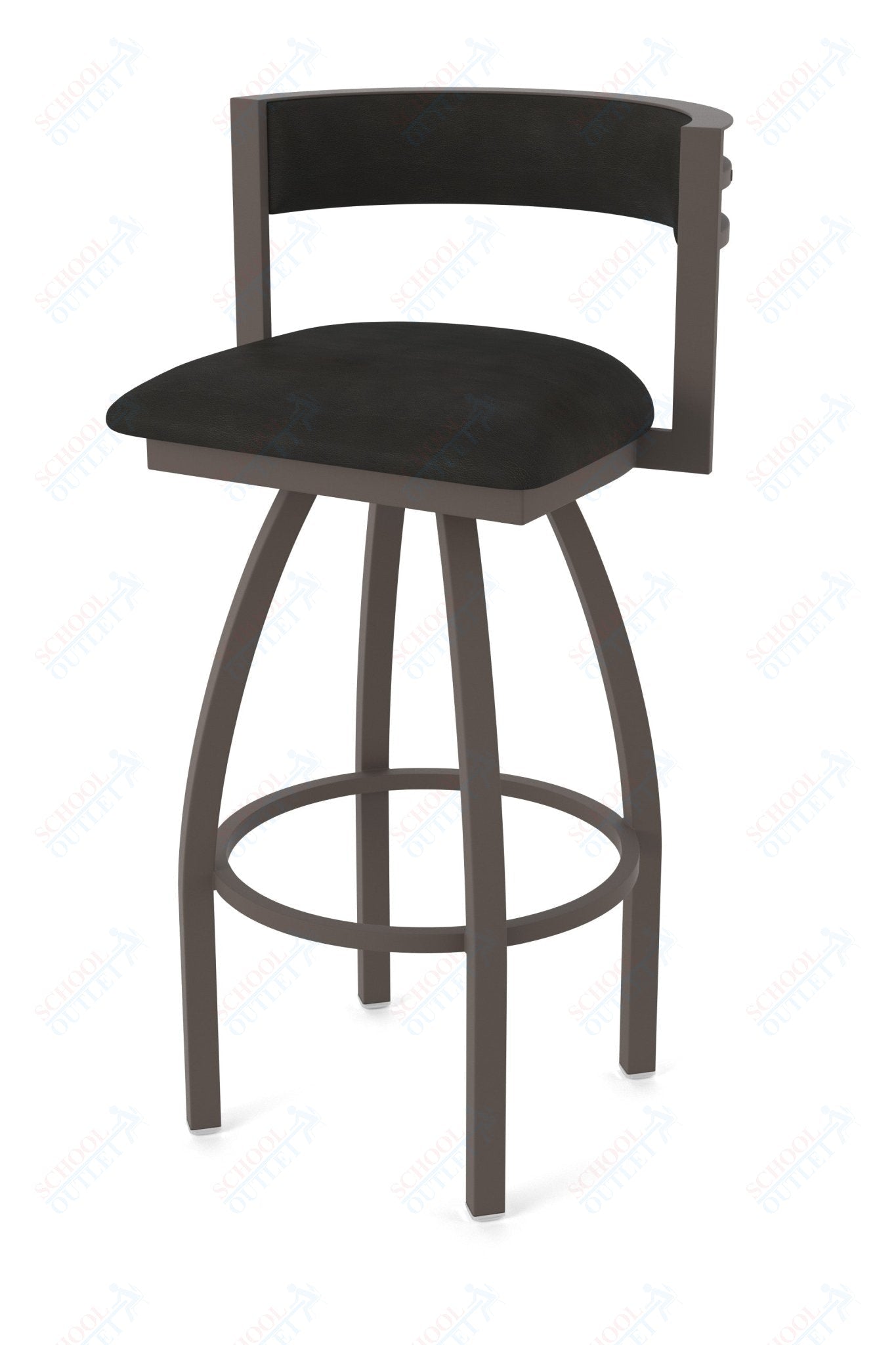 Holland Bar Stool 861 Artemis Swivel Bar Stool Upholstered Seat 30"H (HBS - 861 - BS - UP - 30H) - SchoolOutlet