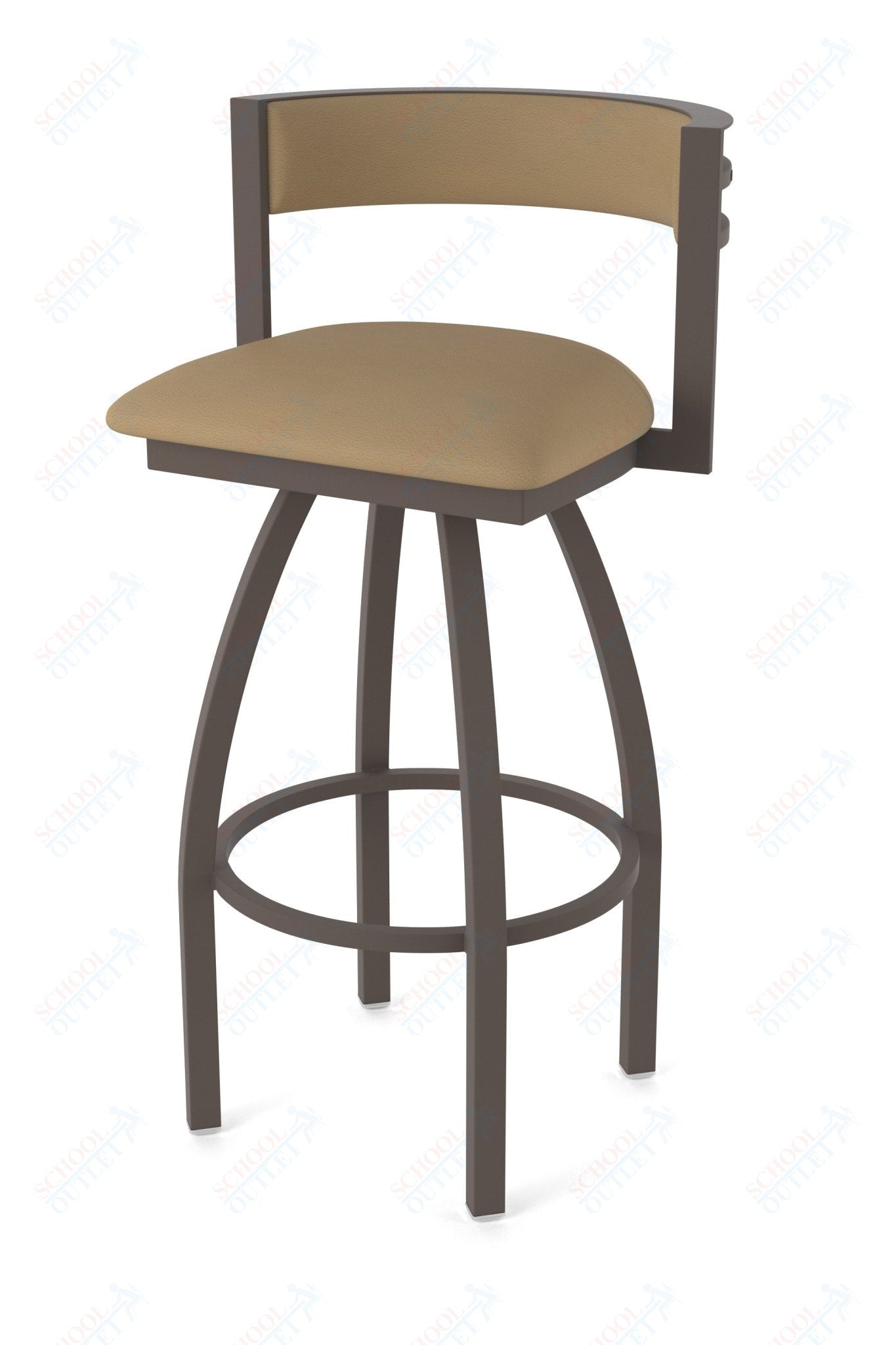 Holland Bar Stool 861 Artemis Swivel Bar Stool Upholstered Seat 30"H (HBS - 861 - BS - UP - 30H) - SchoolOutlet