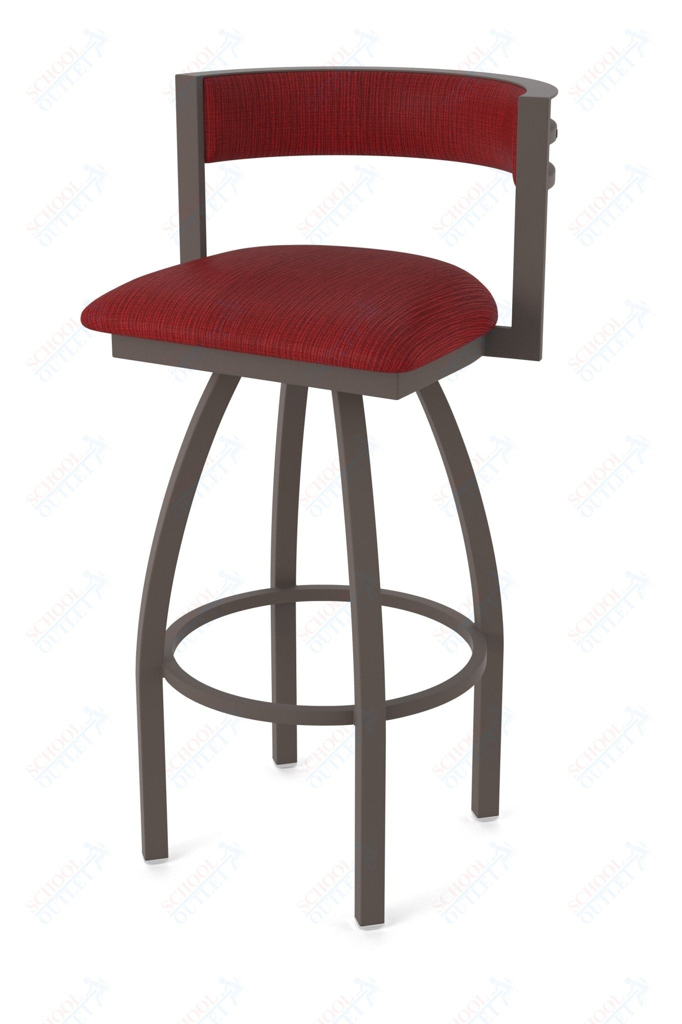 Holland Bar Stool 861 Artemis Swivel Bar Stool Upholstered Seat 30"H (HBS - 861 - BS - UP - 30H) - SchoolOutlet