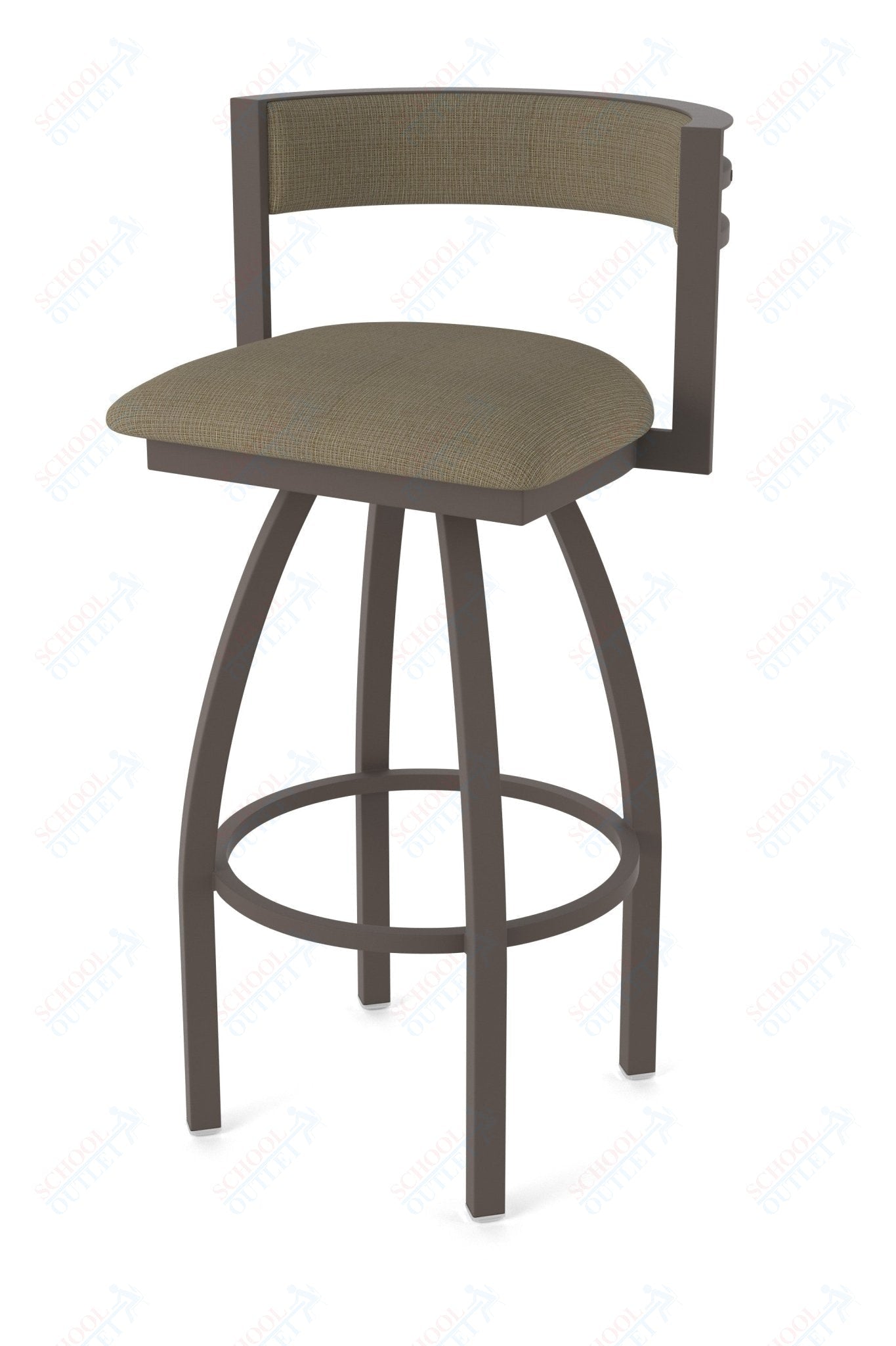 Holland Bar Stool 861 Artemis Swivel Bar Stool Upholstered Seat 30"H (HBS - 861 - BS - UP - 30H) - SchoolOutlet