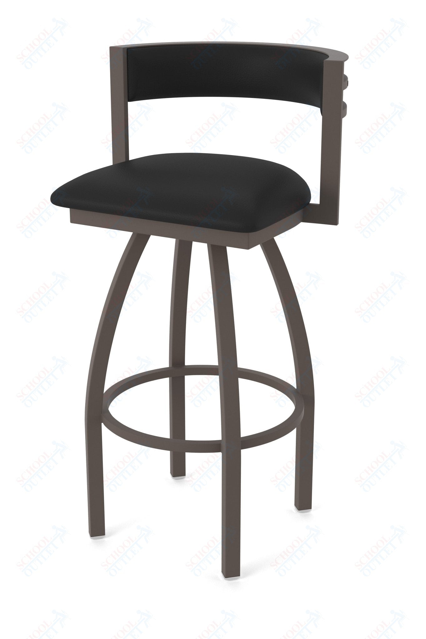 Holland Bar Stool 861 Artemis Swivel Bar Stool Upholstered Seat 30"H (HBS - 861 - BS - UP - 30H) - SchoolOutlet
