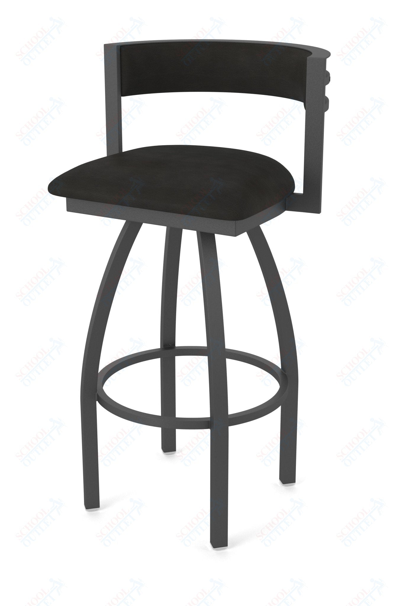 Holland Bar Stool 861 Artemis Swivel Bar Stool Upholstered Seat 30"H (HBS - 861 - BS - UP - 30H) - SchoolOutlet