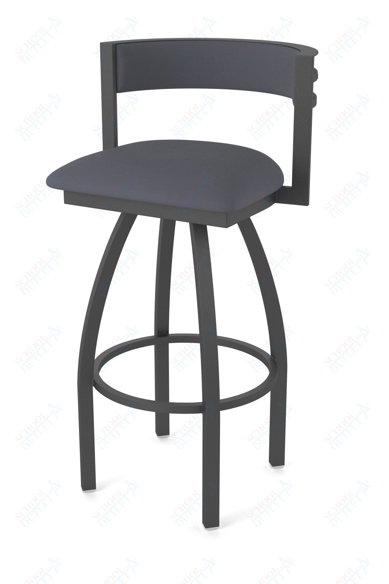 Holland Bar Stool 861 Artemis Swivel Bar Stool Upholstered Seat 30"H (HBS - 861 - BS - UP - 30H) - SchoolOutlet