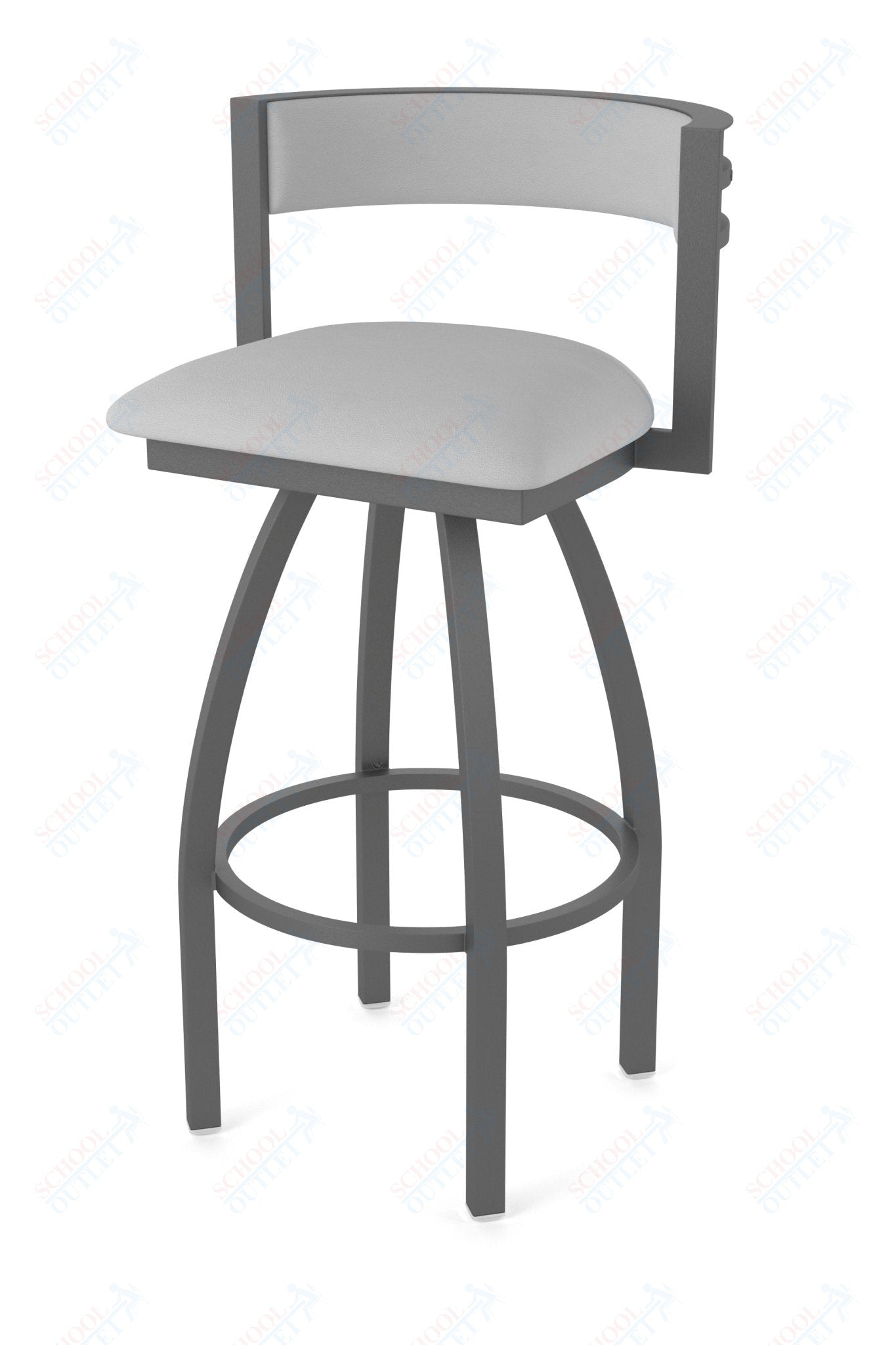Holland Bar Stool 861 Artemis Swivel Bar Stool Upholstered Seat 30"H (HBS - 861 - BS - UP - 30H) - SchoolOutlet
