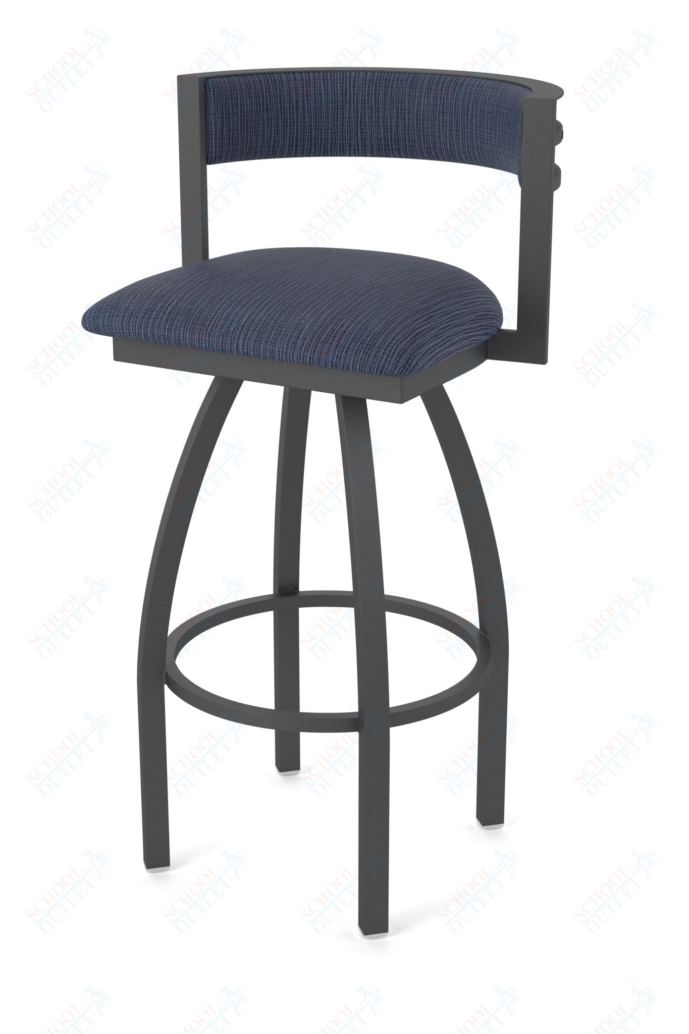 Holland Bar Stool 861 Artemis Swivel Bar Stool Upholstered Seat 30"H (HBS - 861 - BS - UP - 30H) - SchoolOutlet