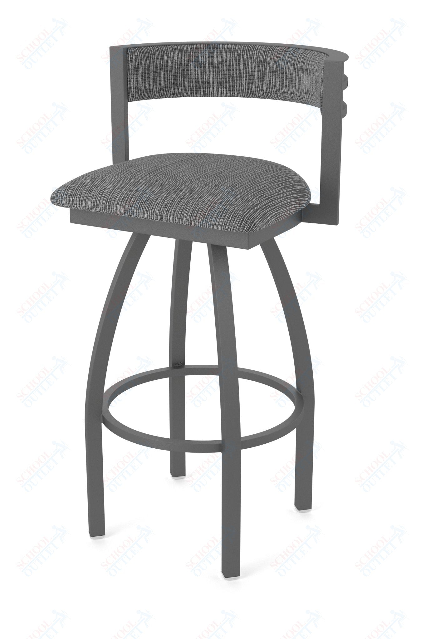 Holland Bar Stool 861 Artemis Swivel Bar Stool Upholstered Seat 30"H (HBS - 861 - BS - UP - 30H) - SchoolOutlet