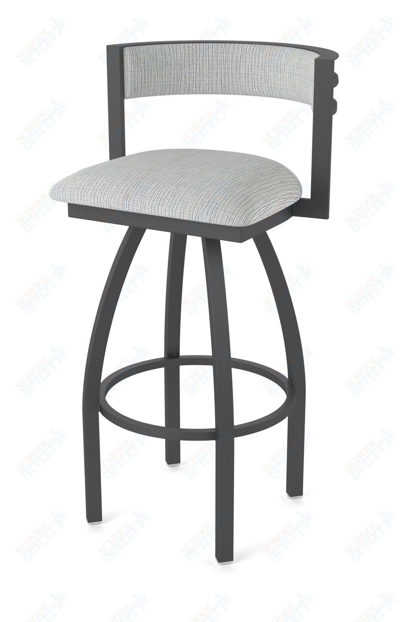 Holland Bar Stool 861 Artemis Swivel Bar Stool Upholstered Seat 30"H (HBS - 861 - BS - UP - 30H) - SchoolOutlet
