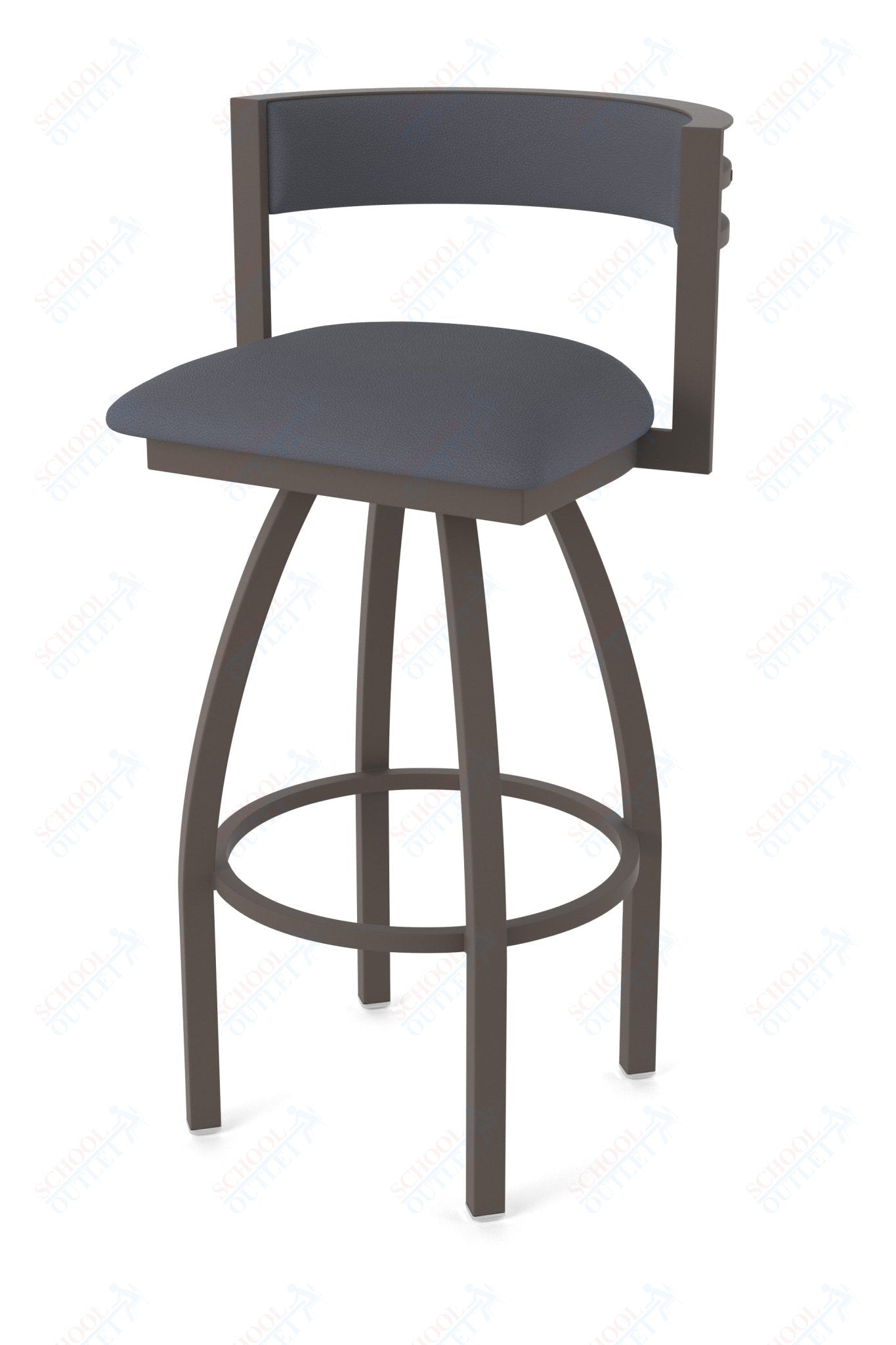 Holland Bar Stool 861 Artemis Swivel Bar Stool Upholstered Seat 36"H (HBS - 861 - BS - UP - 36H) - SchoolOutlet