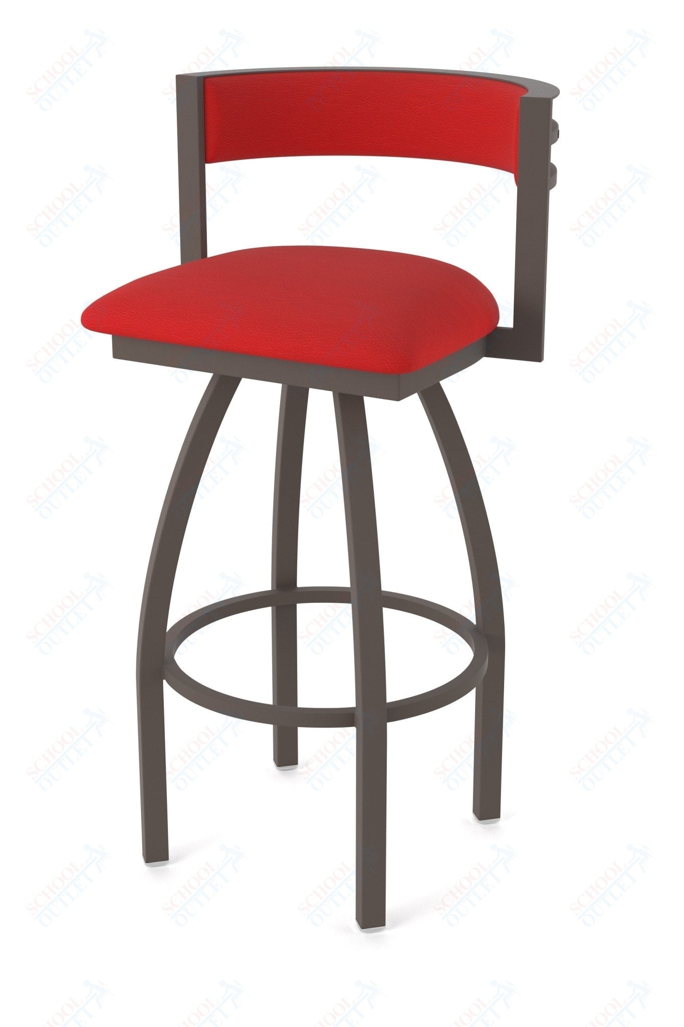Holland Bar Stool 861 Artemis Swivel Bar Stool Upholstered Seat 36"H (HBS - 861 - BS - UP - 36H) - SchoolOutlet