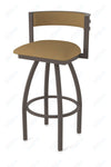 Holland Bar Stool 861 Artemis Swivel Bar Stool Upholstered Seat 36