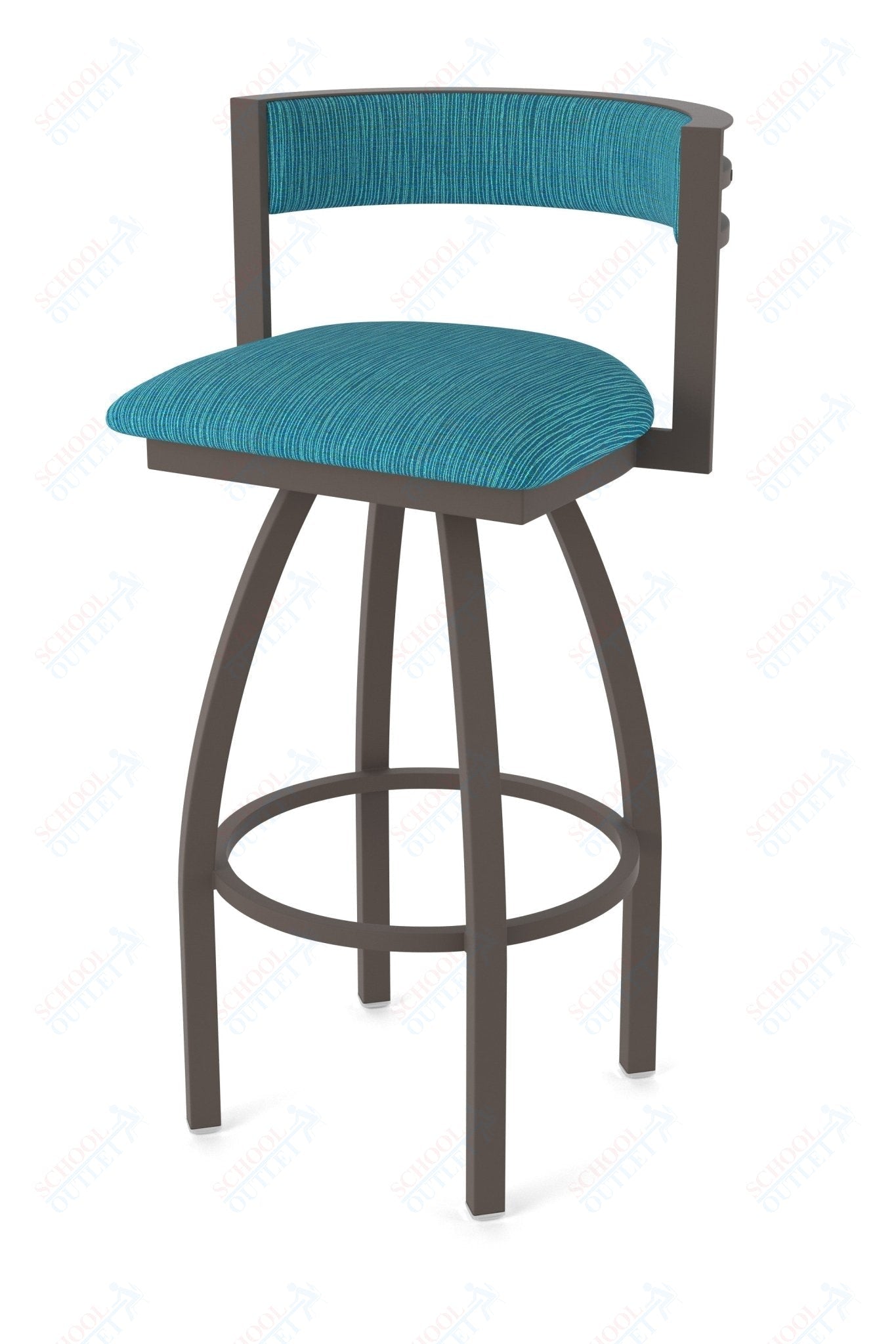 Holland Bar Stool 861 Artemis Swivel Bar Stool Upholstered Seat 36"H (HBS - 861 - BS - UP - 36H) - SchoolOutlet