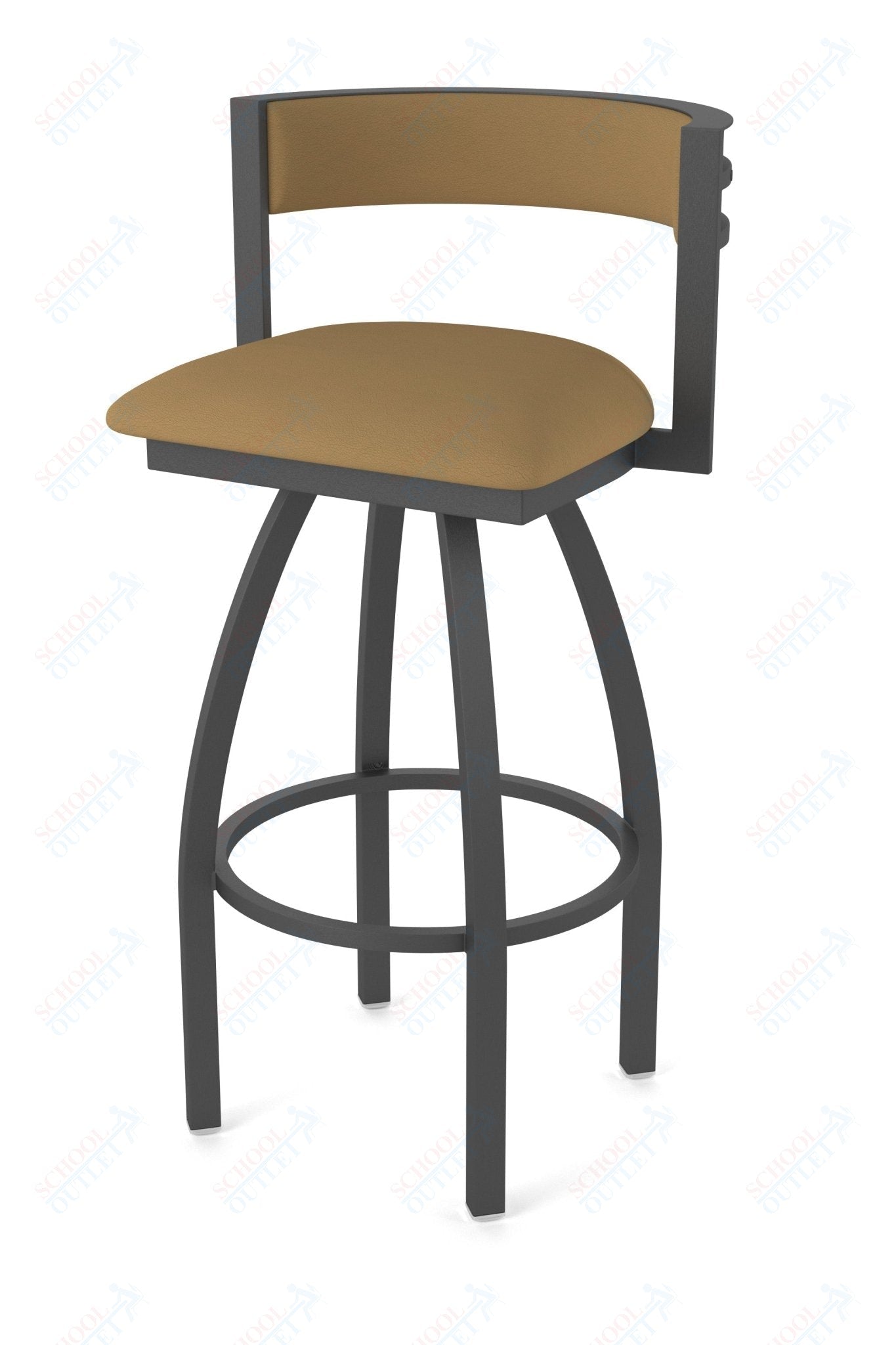 Holland Bar Stool 861 Artemis Swivel Bar Stool Upholstered Seat 36"H (HBS - 861 - BS - UP - 36H) - SchoolOutlet