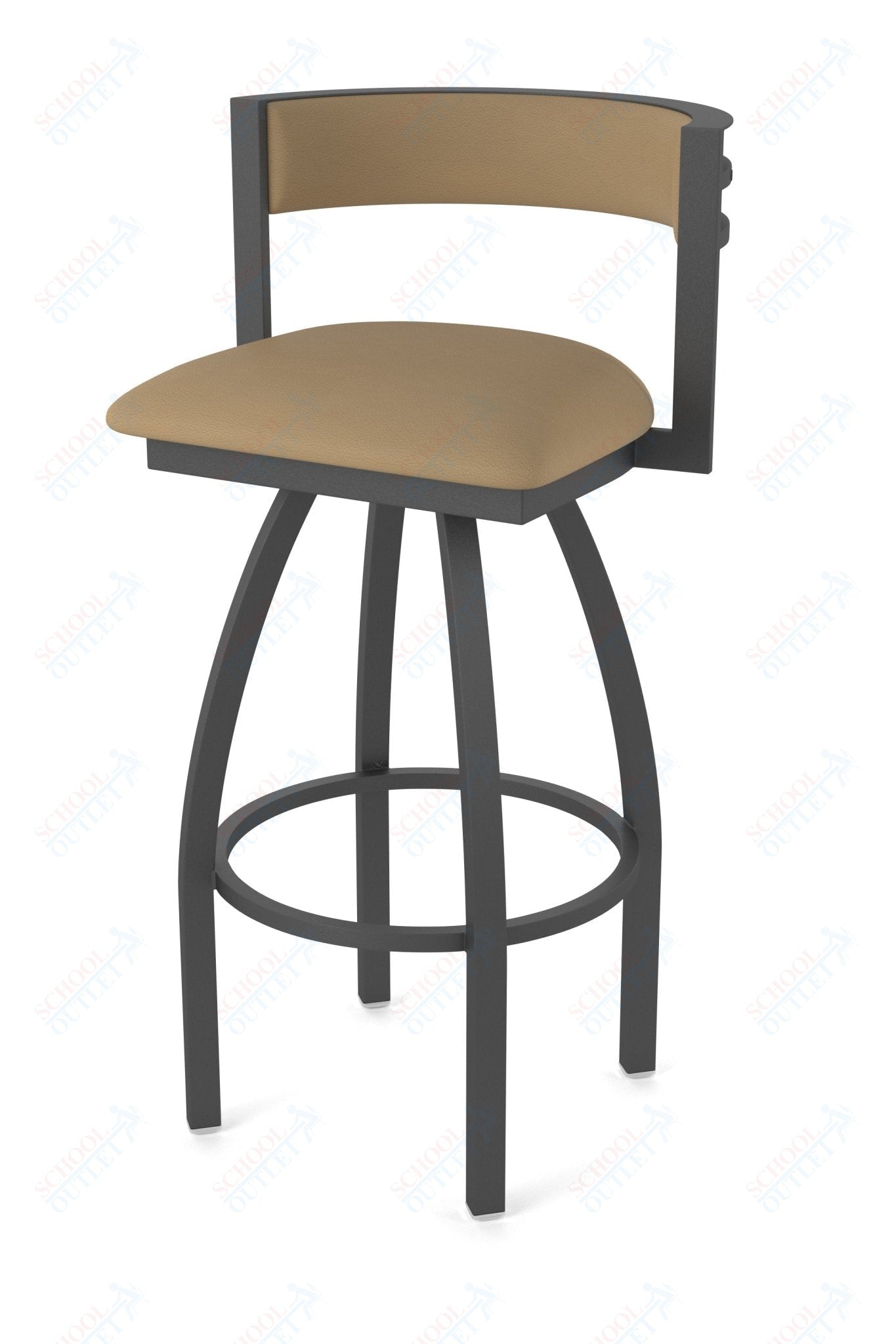 Holland Bar Stool 861 Artemis Swivel Bar Stool Upholstered Seat 36"H (HBS - 861 - BS - UP - 36H) - SchoolOutlet