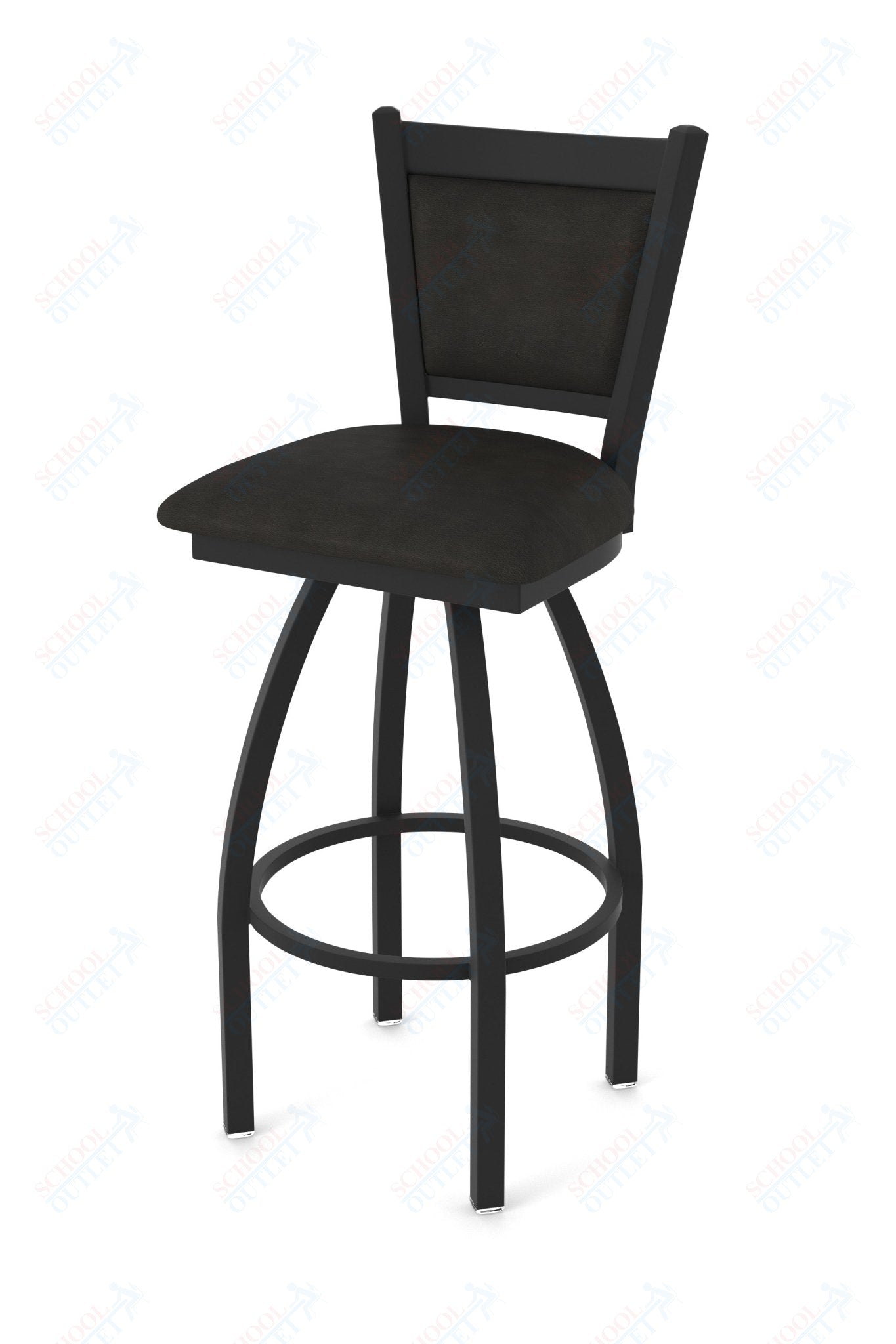 Holland Bar Stool 870 Hadleigh Swivel Counter Stool Upholstered Seat 25"H (HBS - 870 - CS - UP - 25H) - SchoolOutlet