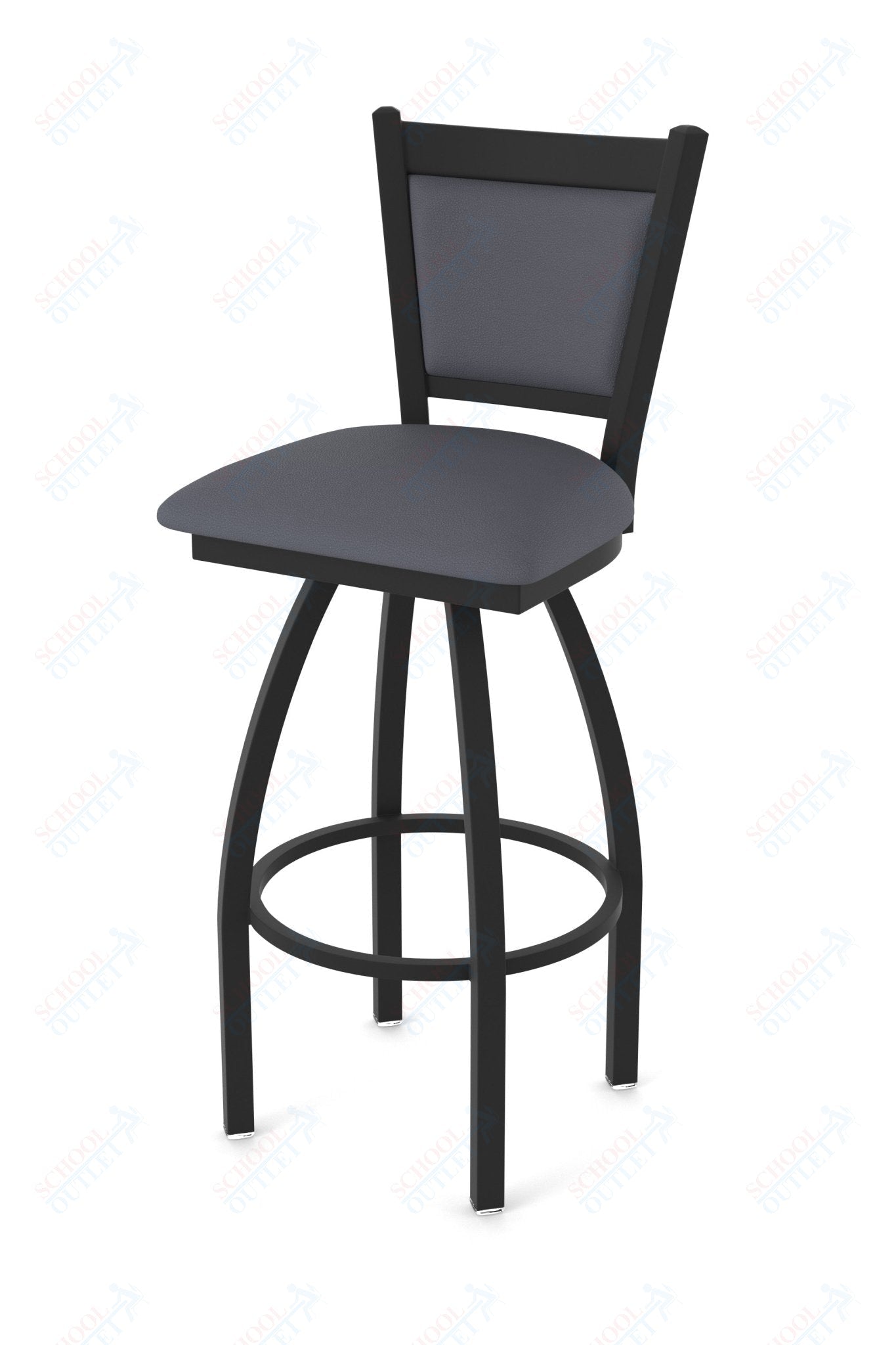 Holland Bar Stool 870 Hadleigh Swivel Counter Stool Upholstered Seat 25"H (HBS - 870 - CS - UP - 25H) - SchoolOutlet