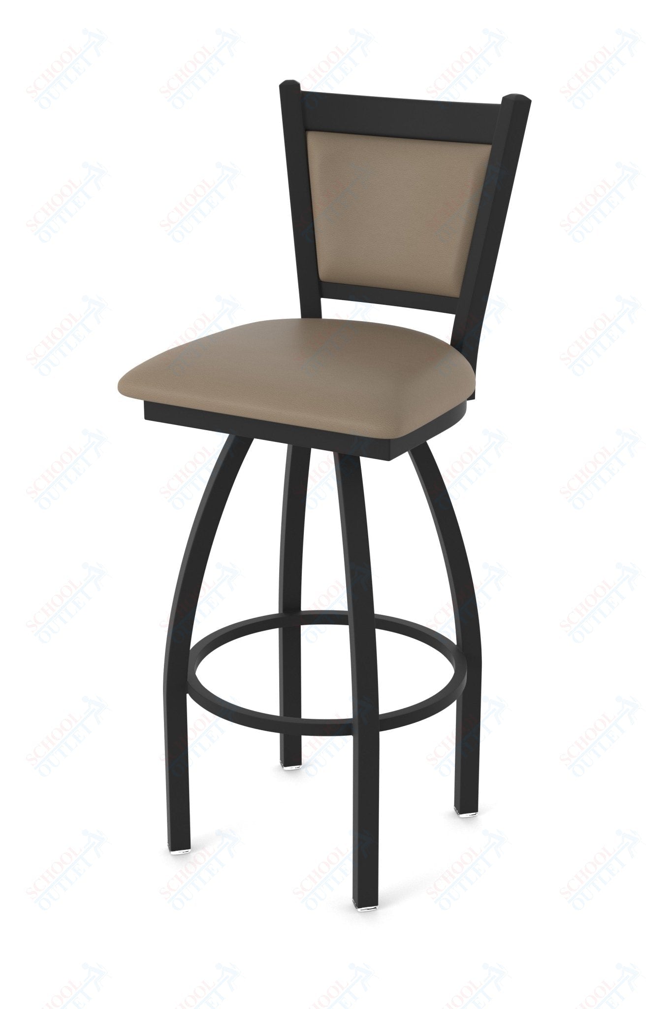 Holland Bar Stool 870 Hadleigh Swivel Counter Stool Upholstered Seat 25"H (HBS - 870 - CS - UP - 25H) - SchoolOutlet