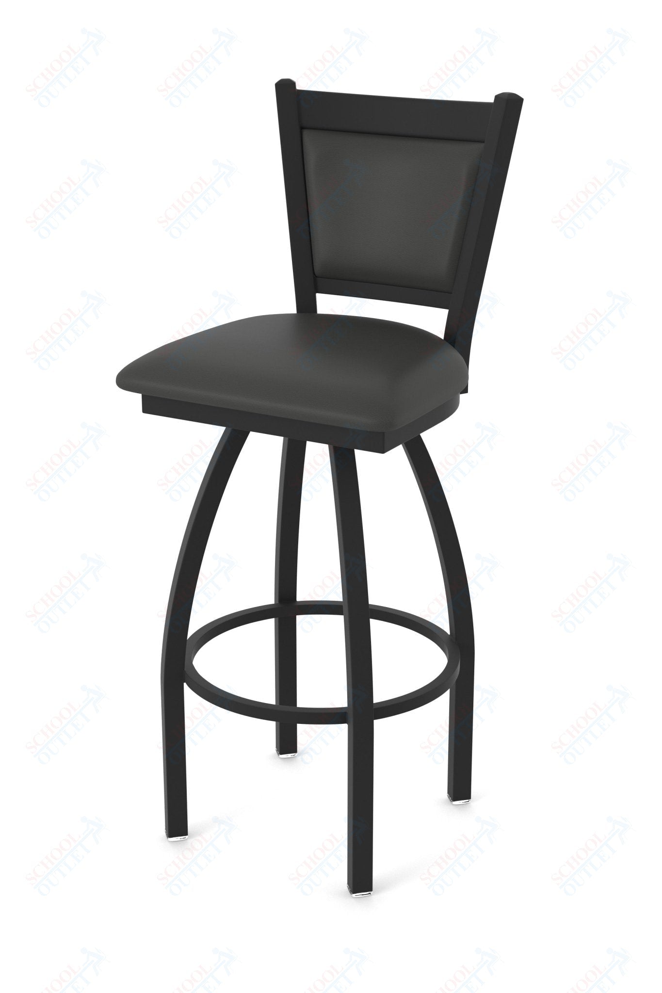 Holland Bar Stool 870 Hadleigh Swivel Counter Stool Upholstered Seat 25"H (HBS - 870 - CS - UP - 25H) - SchoolOutlet