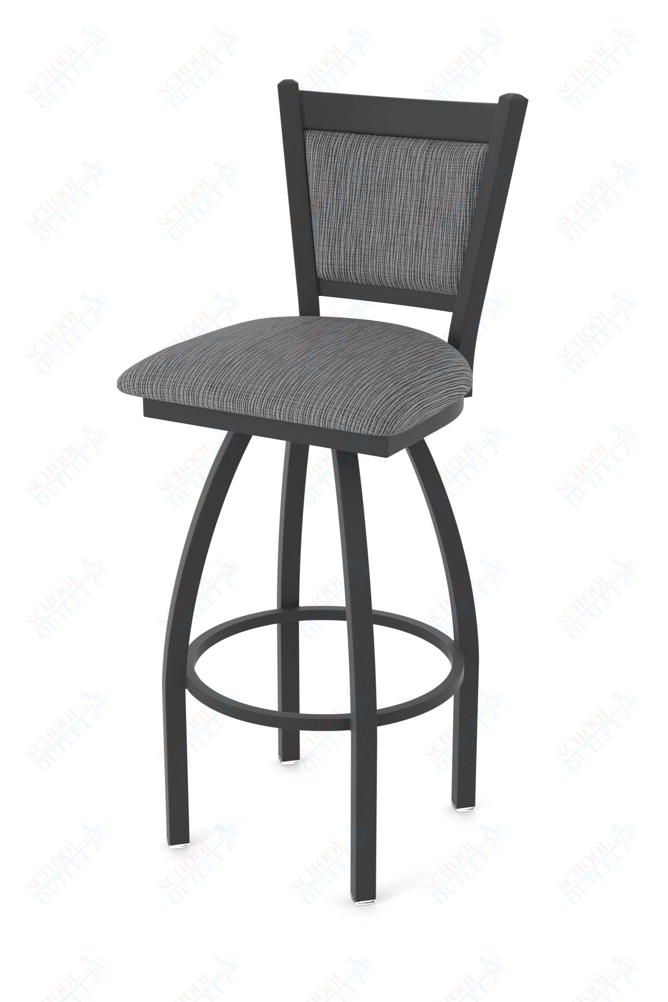 Holland Bar Stool 870 Hadleigh Swivel Counter Stool Upholstered Seat 25"H (HBS - 870 - CS - UP - 25H) - SchoolOutlet