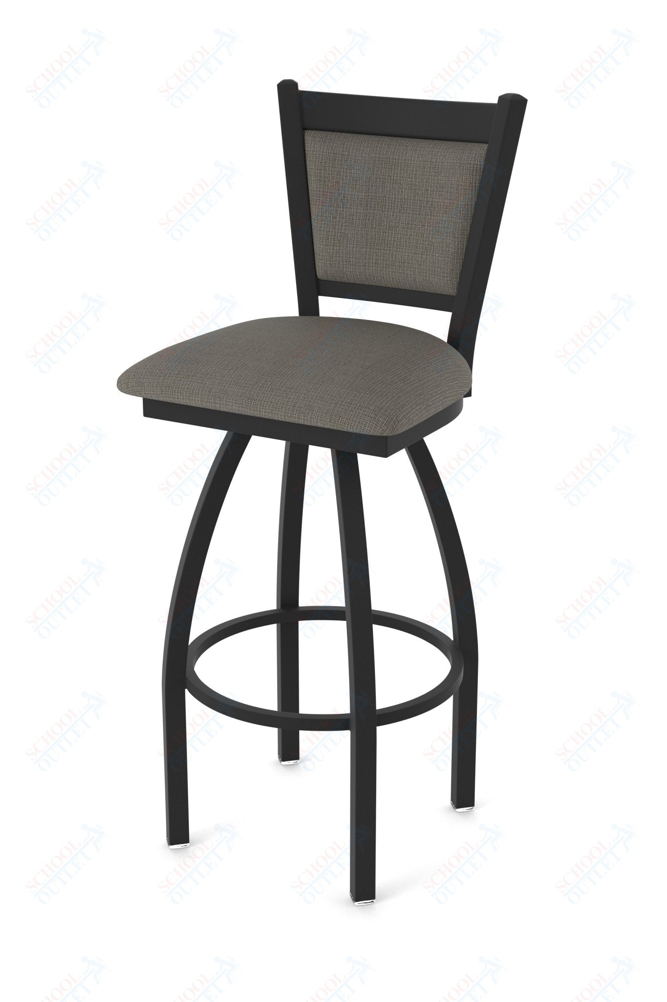 Holland Bar Stool 870 Hadleigh Swivel Counter Stool Upholstered Seat 25"H (HBS - 870 - CS - UP - 25H) - SchoolOutlet