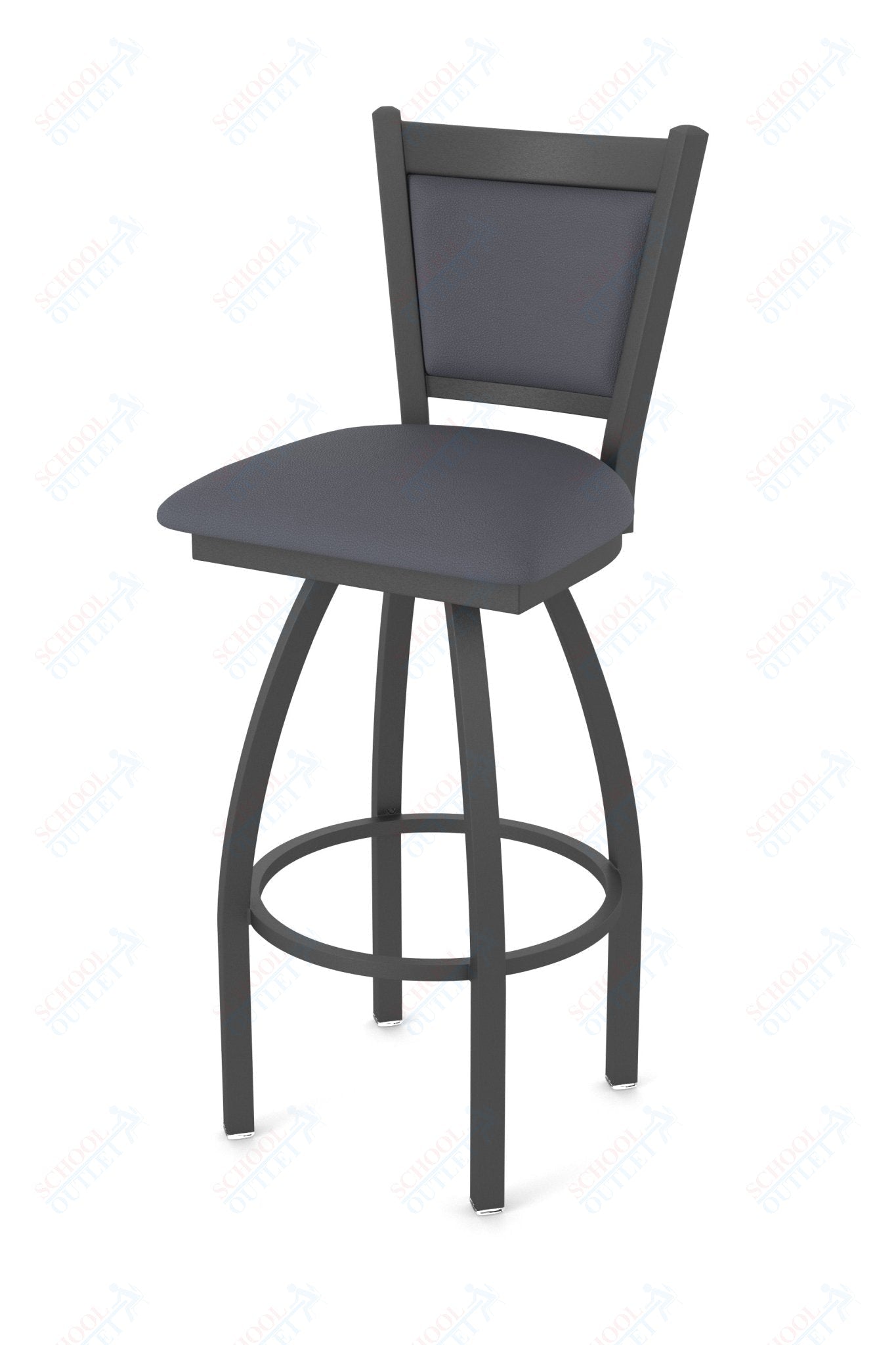 Holland Bar Stool 870 Hadleigh Swivel Counter Stool Upholstered Seat 25"H (HBS - 870 - CS - UP - 25H) - SchoolOutlet