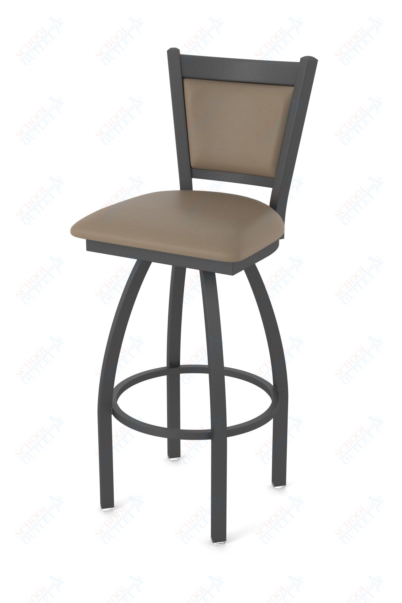 Holland Bar Stool 870 Hadleigh Swivel Counter Stool Upholstered Seat 25"H (HBS - 870 - CS - UP - 25H) - SchoolOutlet