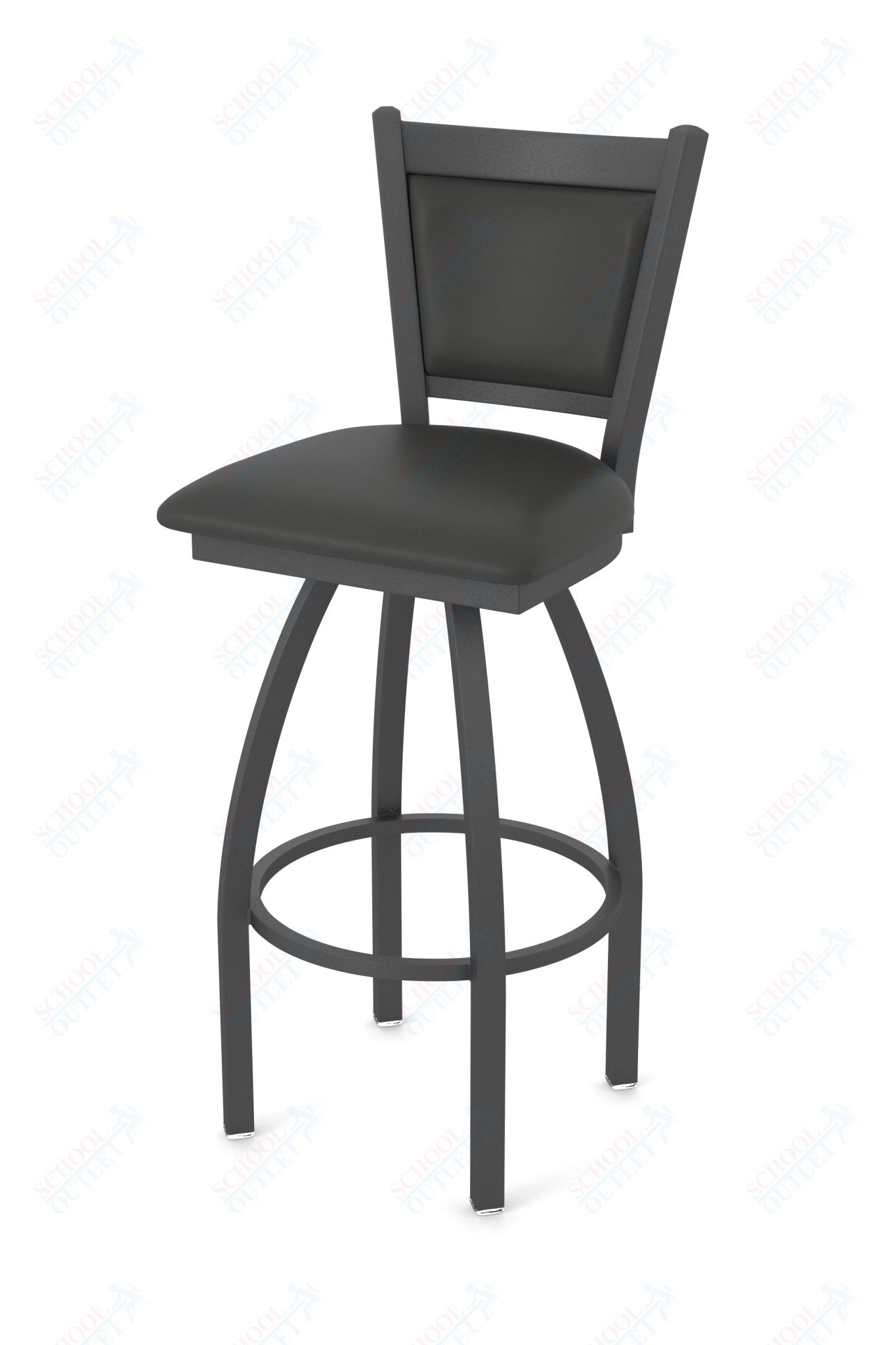Holland Bar Stool 870 Hadleigh Swivel Counter Stool Upholstered Seat 25"H (HBS - 870 - CS - UP - 25H) - SchoolOutlet