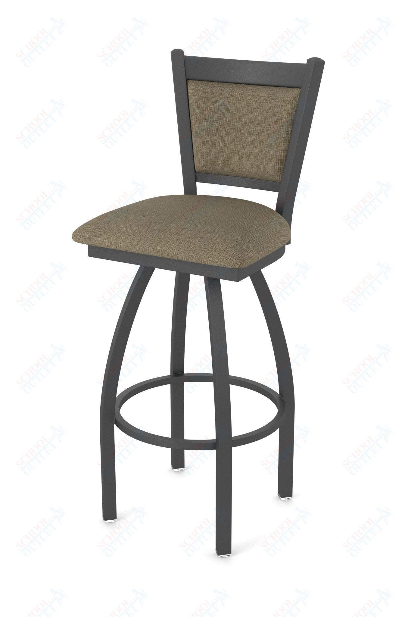 Holland Bar Stool 870 Hadleigh Swivel Counter Stool Upholstered Seat 25"H (HBS - 870 - CS - UP - 25H) - SchoolOutlet
