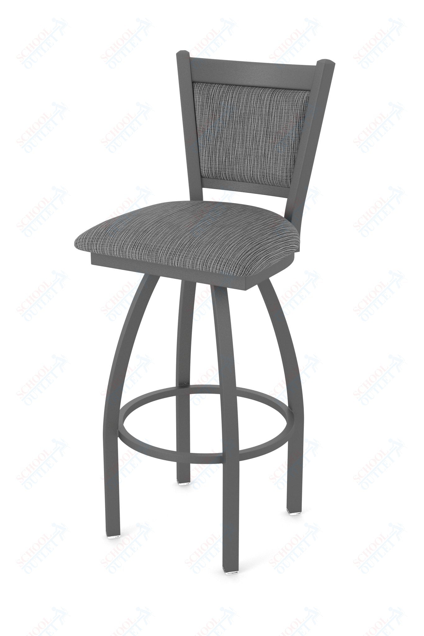 Holland Bar Stool 870 Hadleigh Swivel Counter Stool Upholstered Seat 25"H (HBS - 870 - CS - UP - 25H) - SchoolOutlet