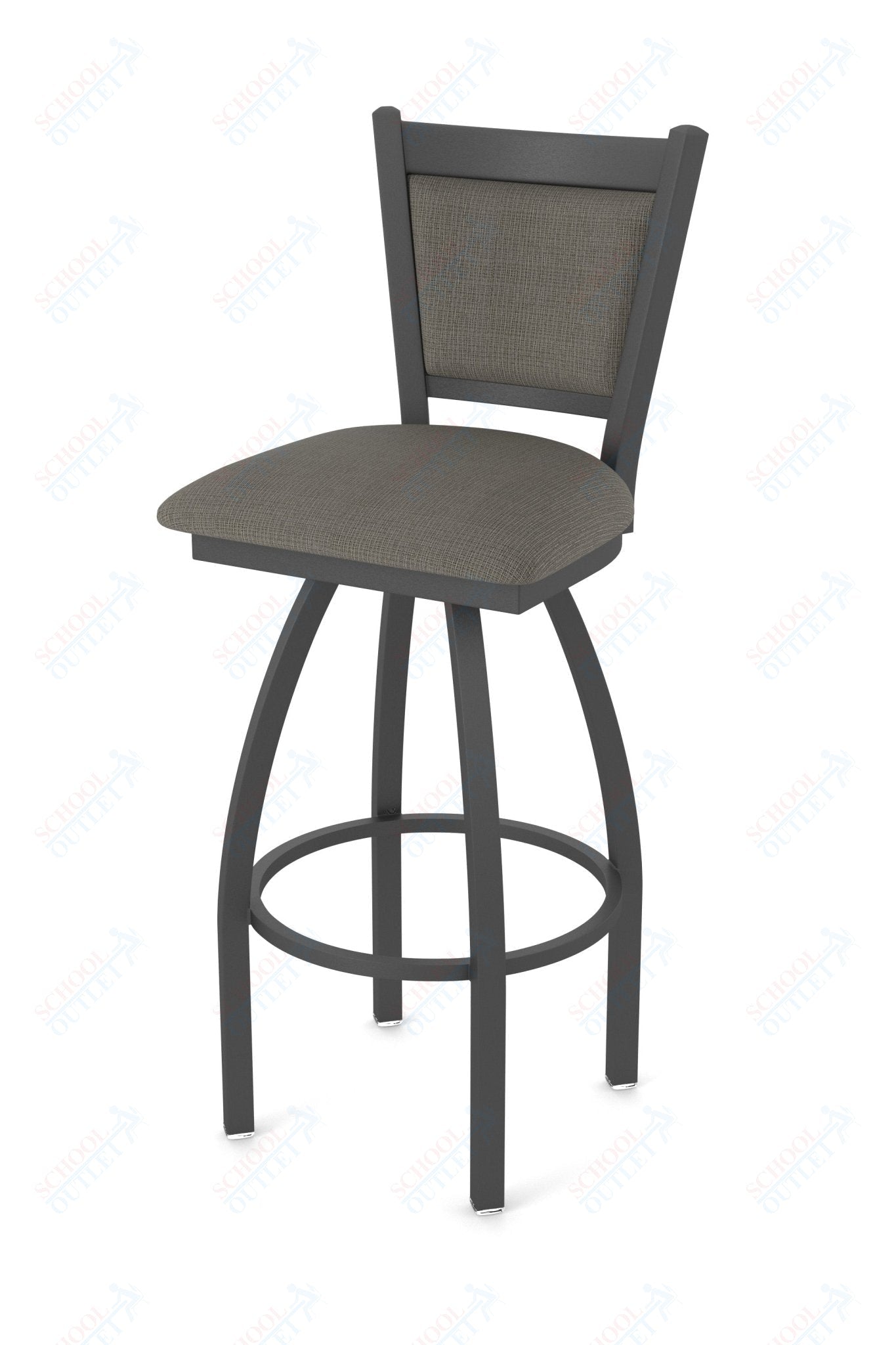 Holland Bar Stool 870 Hadleigh Swivel Counter Stool Upholstered Seat 25"H (HBS - 870 - CS - UP - 25H) - SchoolOutlet