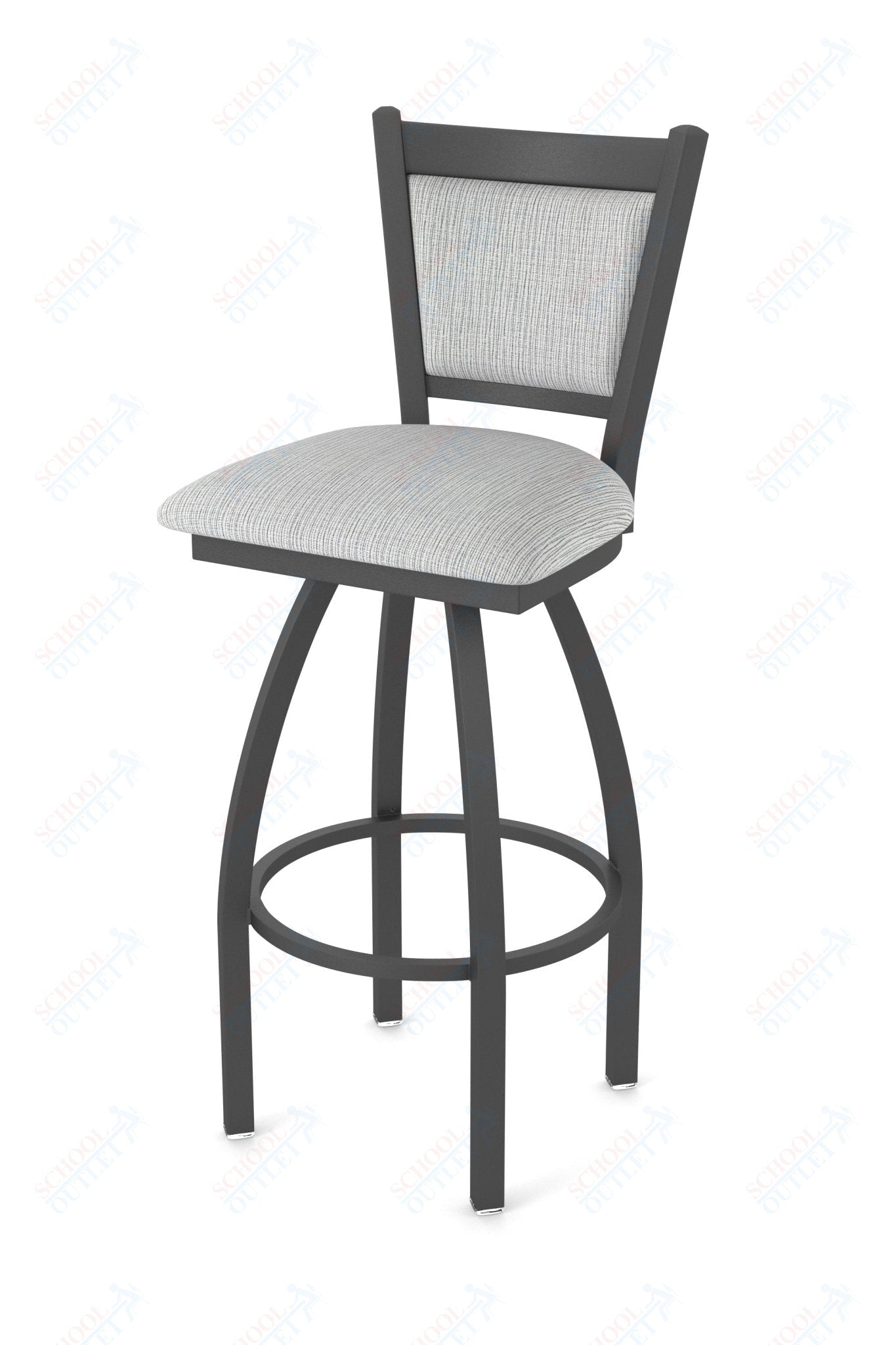 Holland Bar Stool 870 Hadleigh Swivel Counter Stool Upholstered Seat 25"H (HBS - 870 - CS - UP - 25H) - SchoolOutlet