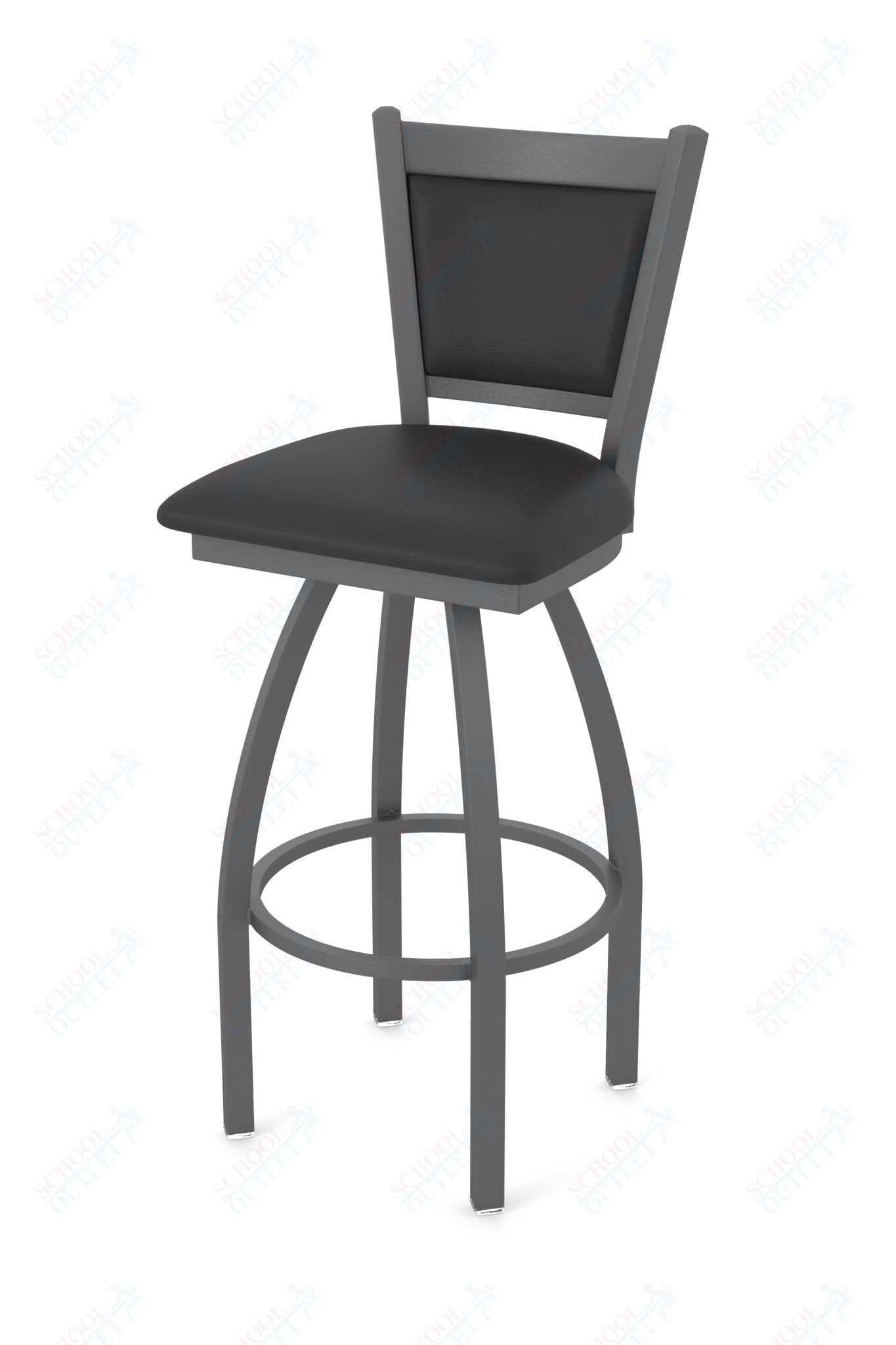Holland Bar Stool 870 Hadleigh Swivel Counter Stool Upholstered Seat 25"H (HBS - 870 - CS - UP - 25H) - SchoolOutlet