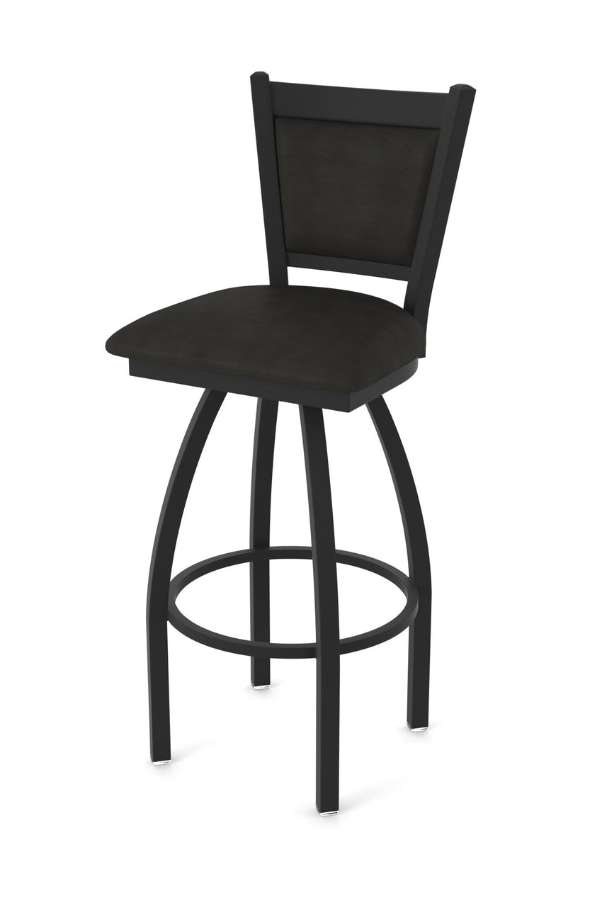 Holland Bar Stool 870 Hadleigh Swivel Bar Stool Upholstered Seat 30"H (HBS - 870 - BS - UP - 30H) - SchoolOutlet