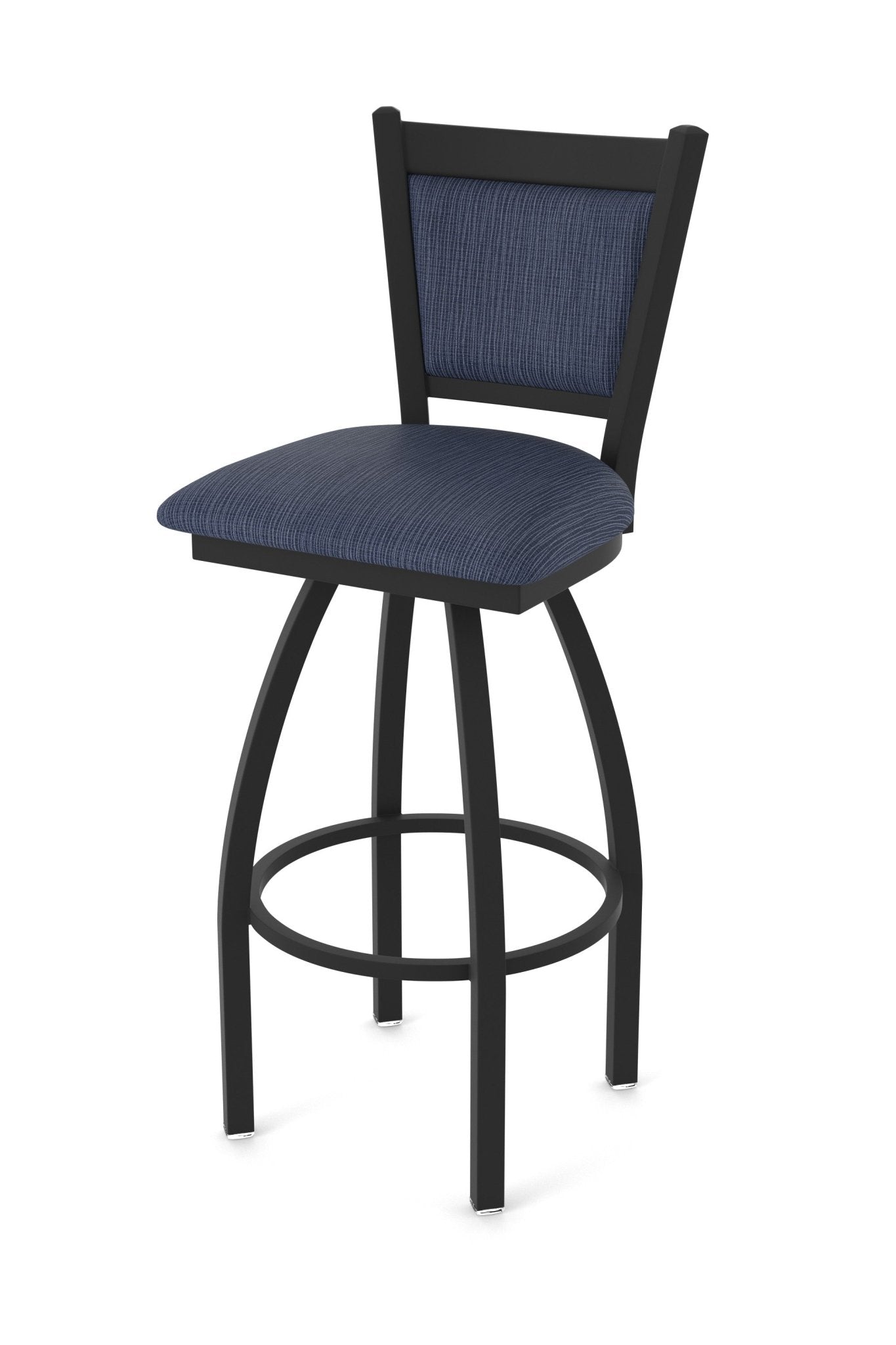 Holland Bar Stool 870 Hadleigh Swivel Bar Stool Upholstered Seat 30"H (HBS - 870 - BS - UP - 30H) - SchoolOutlet