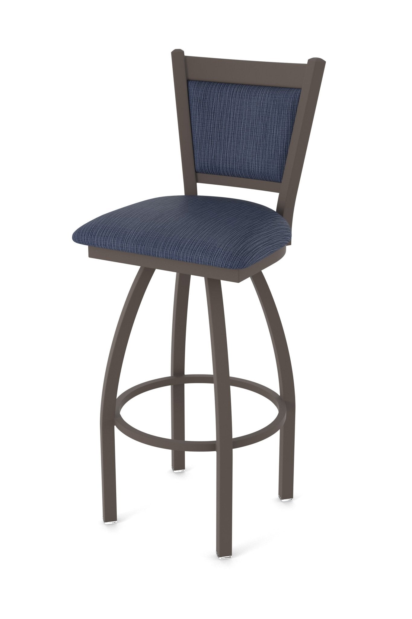 Holland Bar Stool 870 Hadleigh Swivel Bar Stool Upholstered Seat 30"H (HBS - 870 - BS - UP - 30H) - SchoolOutlet