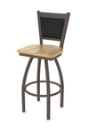 Holland Bar Stool 870 Hadleigh Swivel Bar Stool Wooden Seat 30