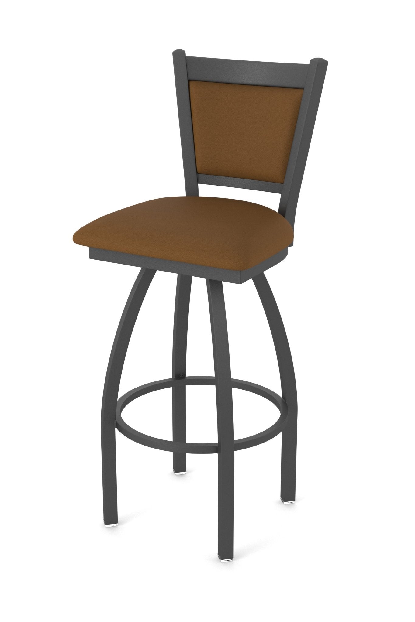 Holland Bar Stool 870 Hadleigh Swivel Bar Stool Upholstered Seat 30"H (HBS - 870 - BS - UP - 30H) - SchoolOutlet