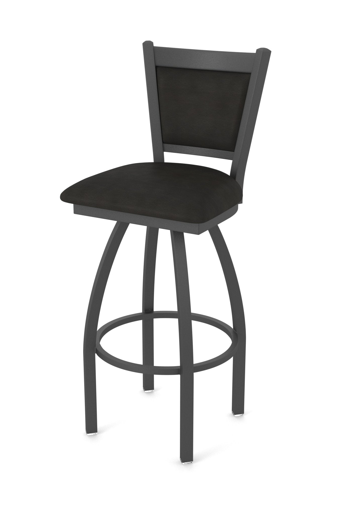 Holland Bar Stool 870 Hadleigh Swivel Bar Stool Upholstered Seat 30"H (HBS - 870 - BS - UP - 30H) - SchoolOutlet