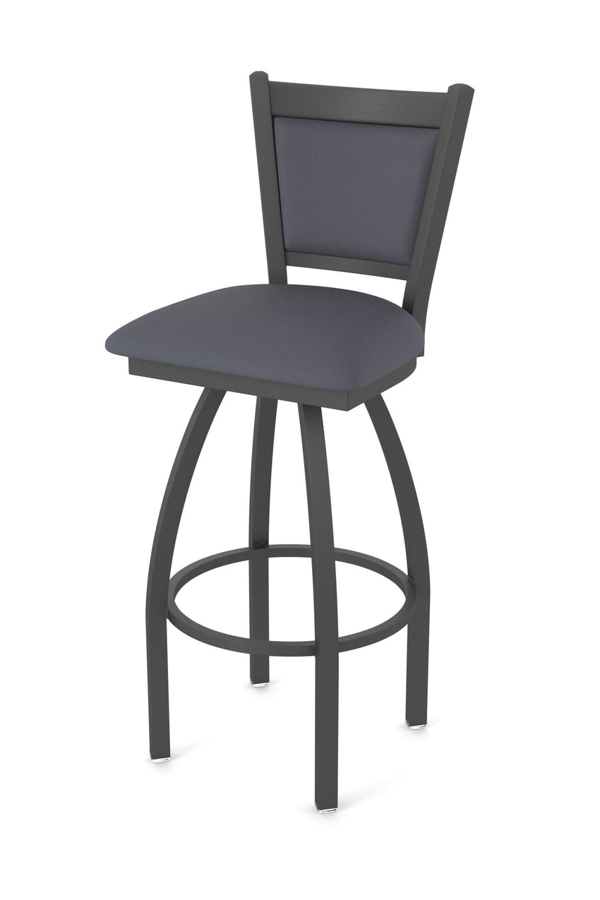Holland Bar Stool 870 Hadleigh Swivel Bar Stool Upholstered Seat 30"H (HBS - 870 - BS - UP - 30H) - SchoolOutlet