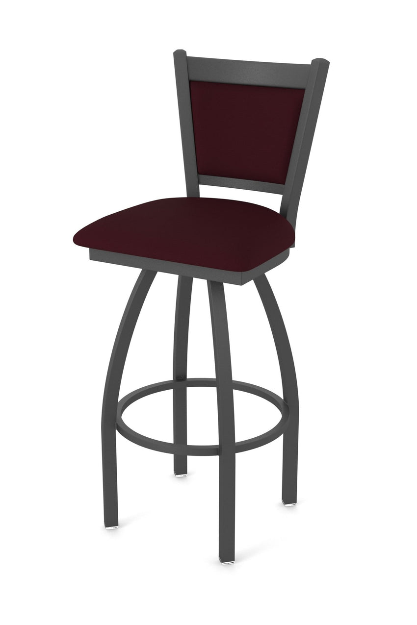 Holland Bar Stool 870 Hadleigh Swivel Bar Stool Upholstered Seat 30"H (HBS - 870 - BS - UP - 30H) - SchoolOutlet