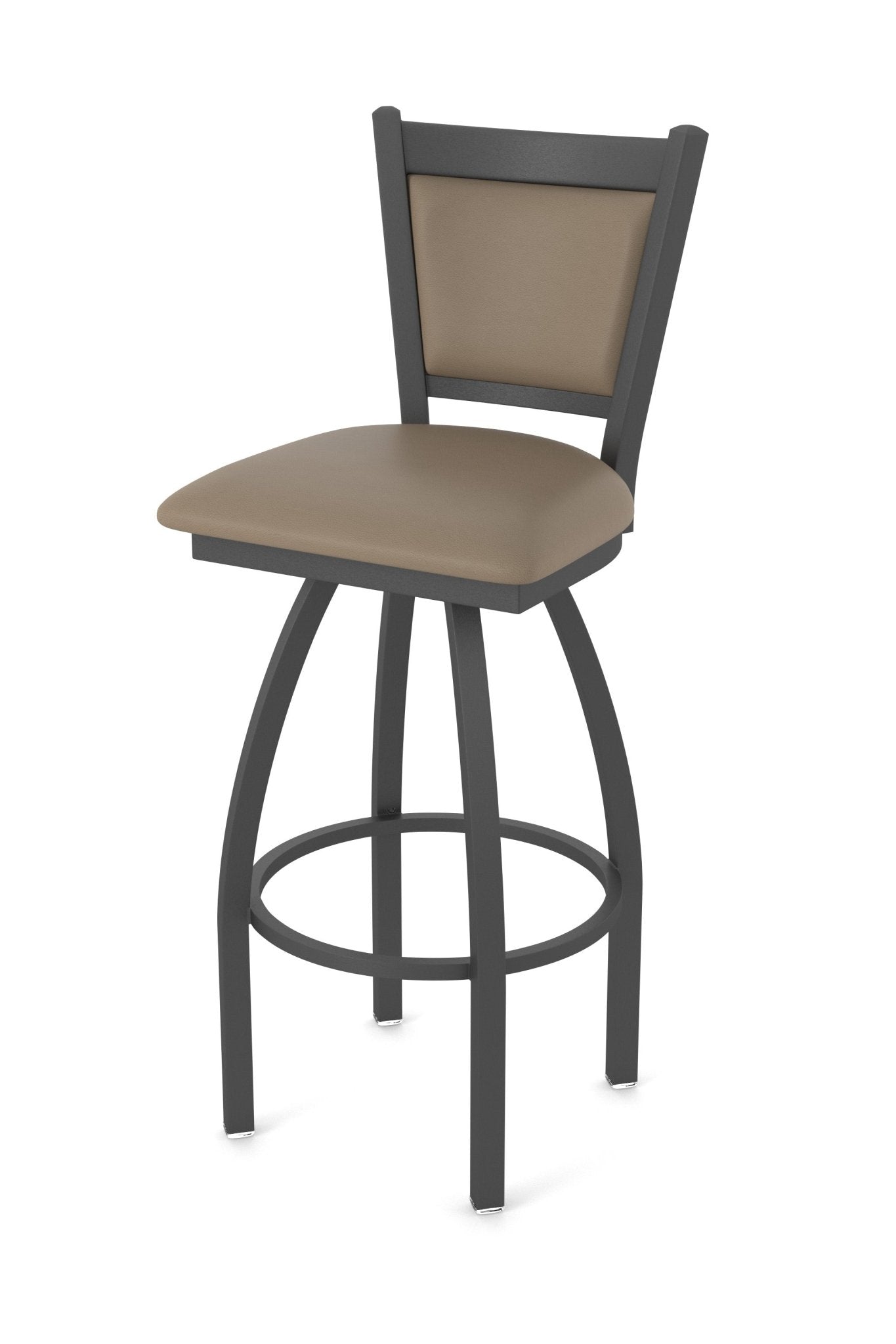 Holland Bar Stool 870 Hadleigh Swivel Bar Stool Upholstered Seat 30"H (HBS - 870 - BS - UP - 30H) - SchoolOutlet