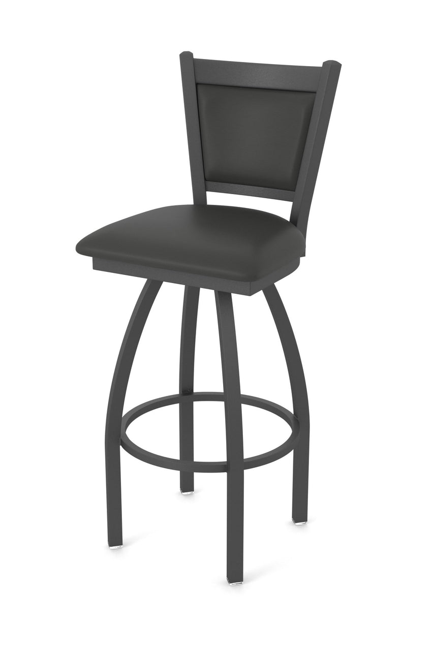 Holland Bar Stool 870 Hadleigh Swivel Bar Stool Upholstered Seat 30"H (HBS - 870 - BS - UP - 30H) - SchoolOutlet