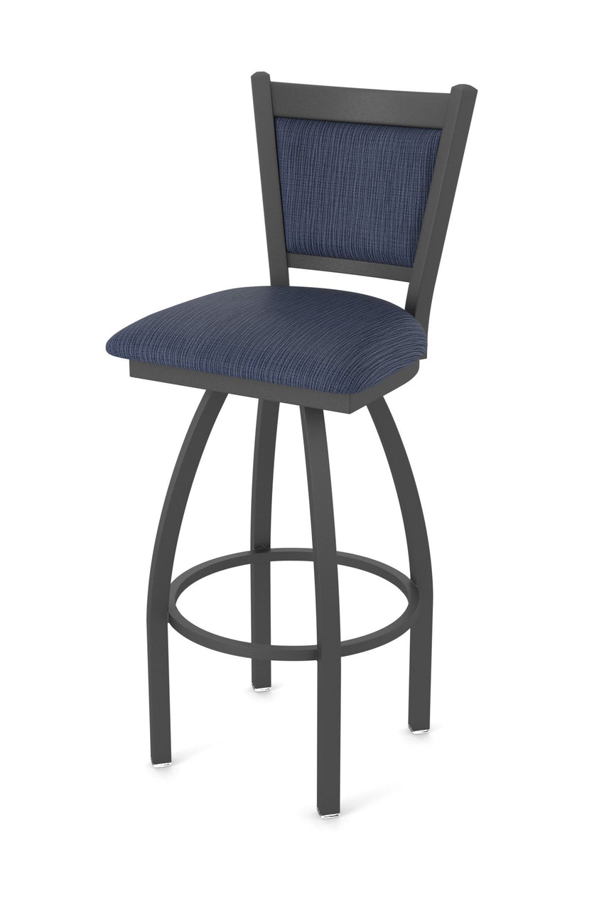 Holland Bar Stool 870 Hadleigh Swivel Bar Stool Upholstered Seat 30"H (HBS - 870 - BS - UP - 30H) - SchoolOutlet