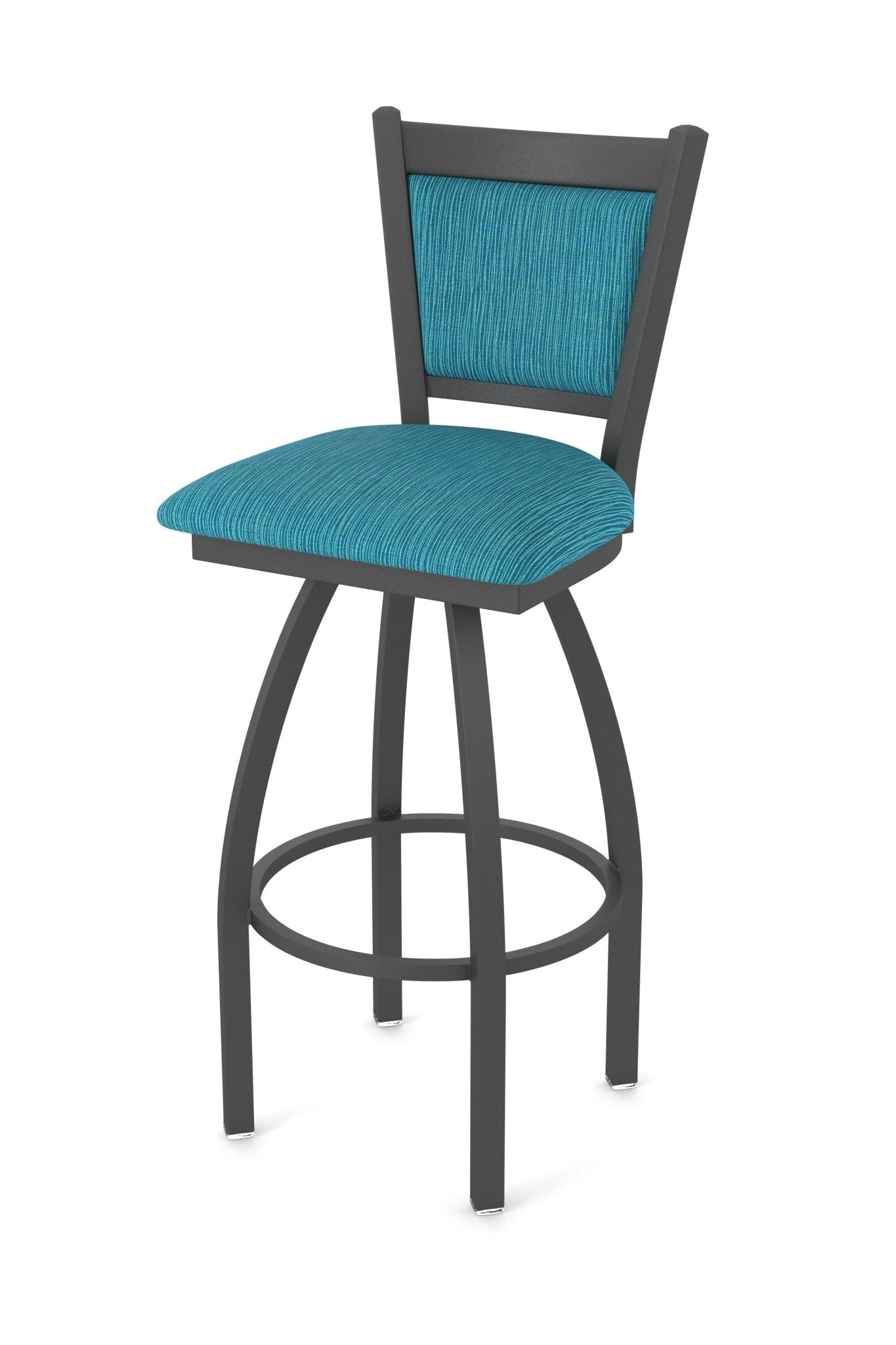 Holland Bar Stool 870 Hadleigh Swivel Bar Stool Upholstered Seat 30"H (HBS - 870 - BS - UP - 30H) - SchoolOutlet