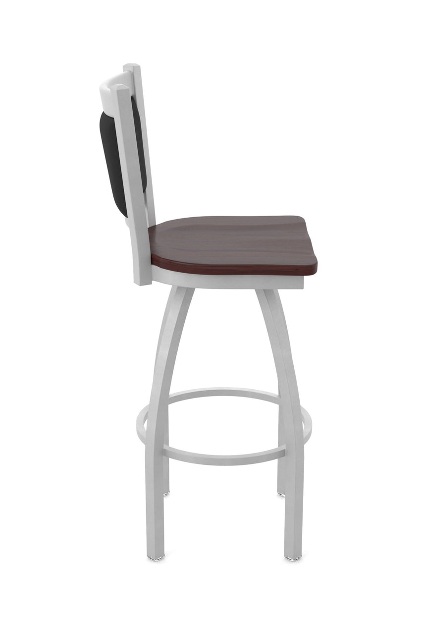 Holland Bar Stool 870 Hadleigh Swivel Bar Stool Wooden Seat 36"H (HBS - 840 - BS - WD - 36H) - SchoolOutlet
