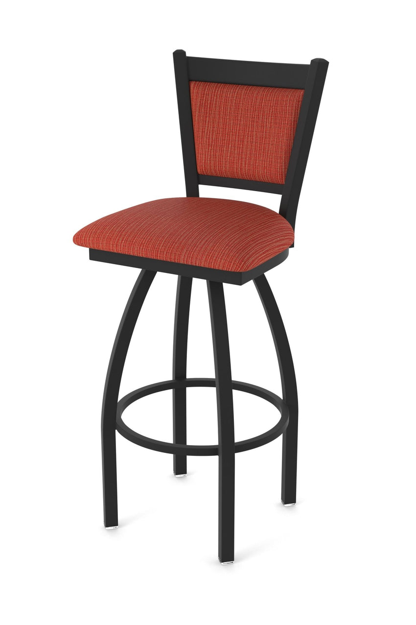 Holland Bar Stool 870 Hadleigh Swivel Bar Stool Upholstered Seat 36"H (HBS - 870 - BS - UP - 36H) - SchoolOutlet
