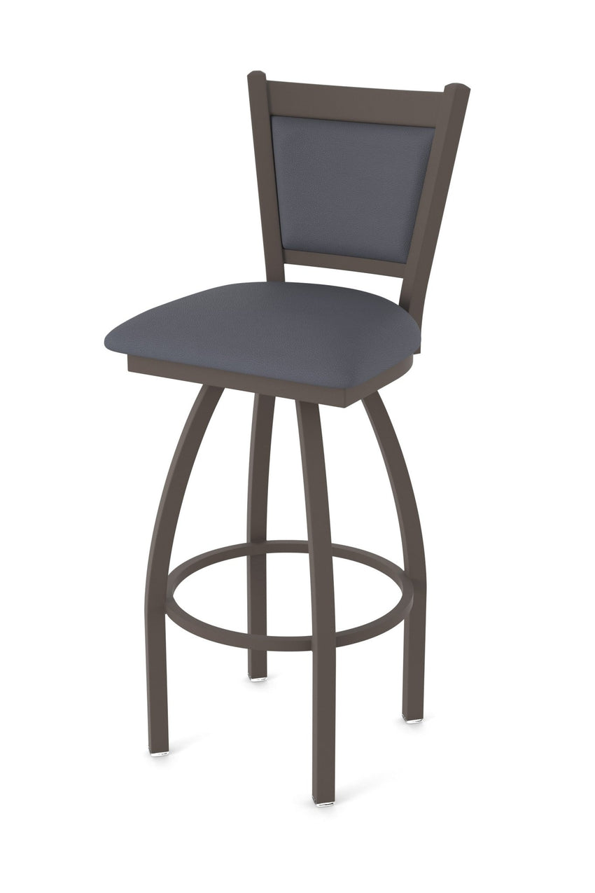 Holland Bar Stool 870 Hadleigh Swivel Bar Stool Upholstered Seat 36"H (HBS - 870 - BS - UP - 36H) - SchoolOutlet