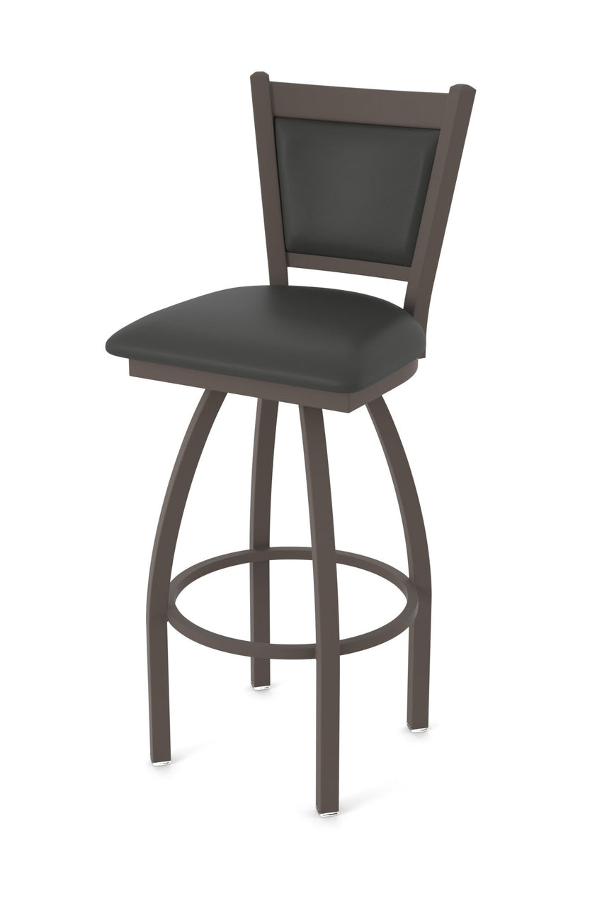 Holland Bar Stool 870 Hadleigh Swivel Bar Stool Upholstered Seat 36"H (HBS - 870 - BS - UP - 36H) - SchoolOutlet