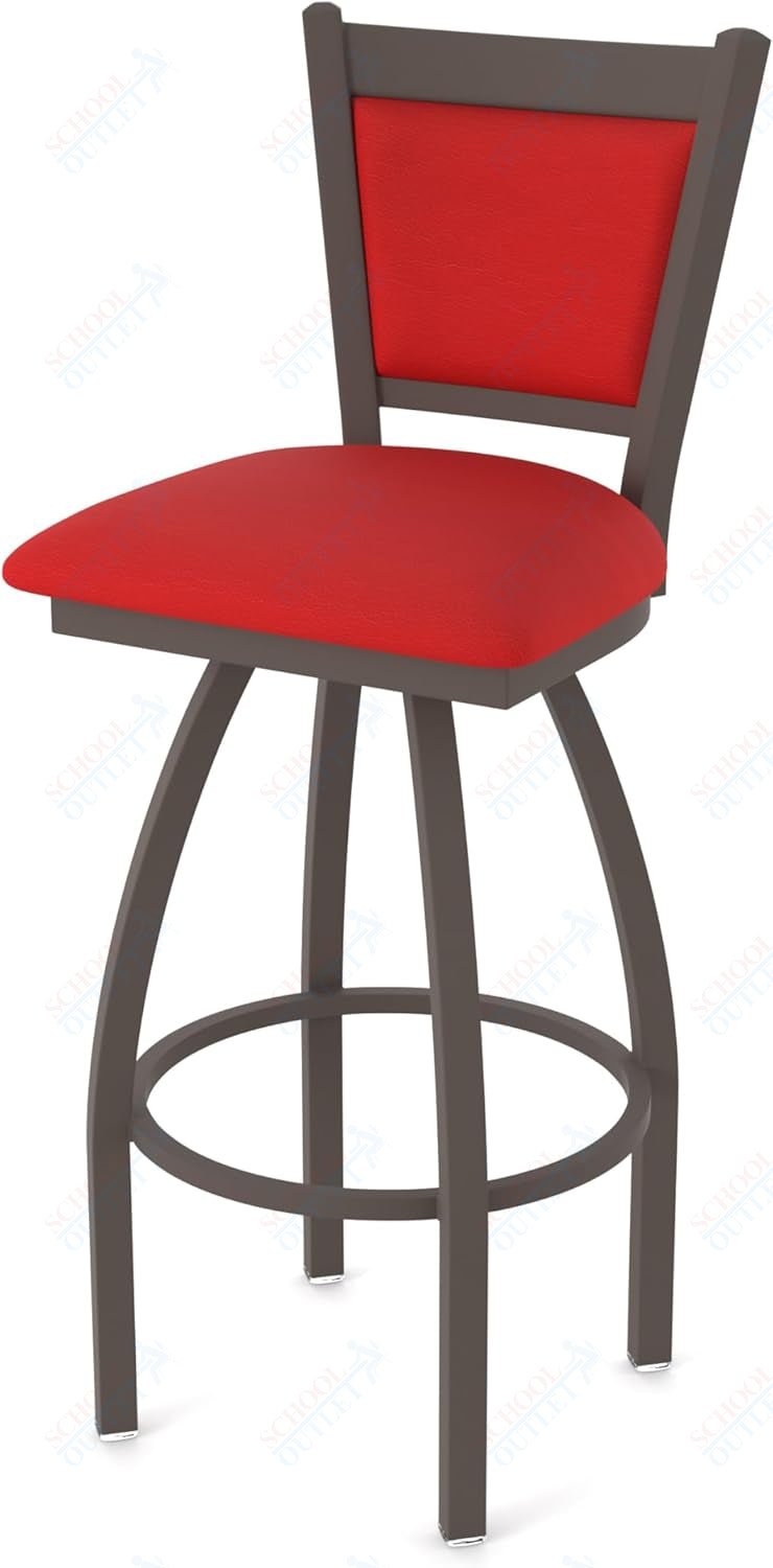 Holland Bar Stool 870 Hadleigh Swivel Bar Stool Upholstered Seat 36"H (HBS - 870 - BS - UP - 36H) - SchoolOutlet